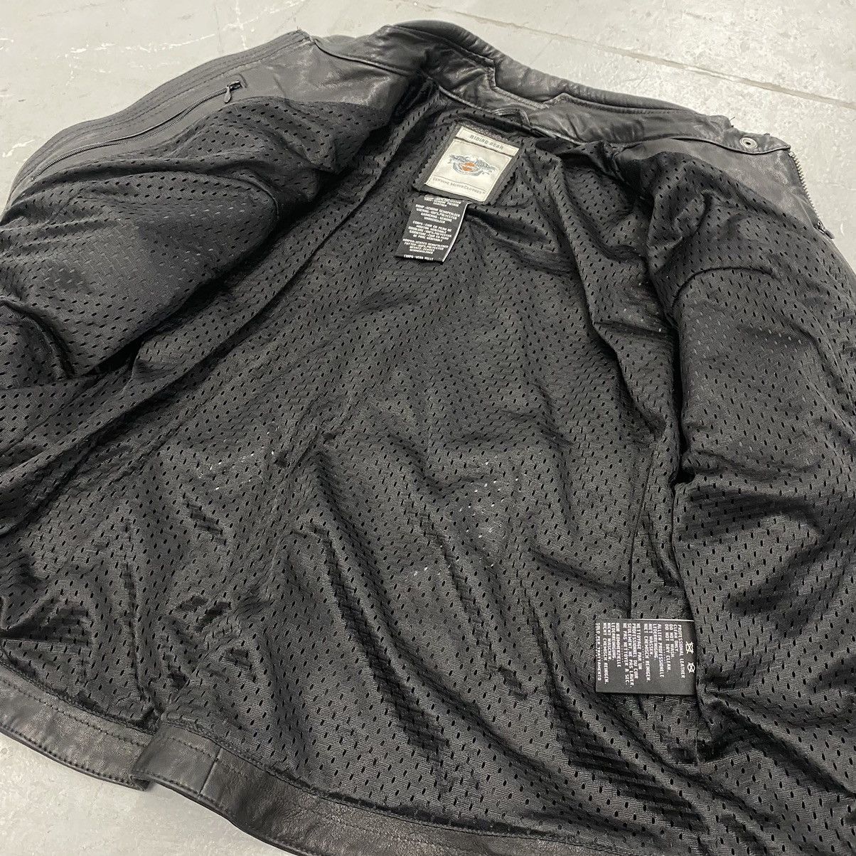 Harley Davidson × Japanese Brand × Vintage Vtg Y2K Harley Davidson Studded Gothic Wings Leather Jacket Size S / US 4 / IT 40 - 7 Thumbnail