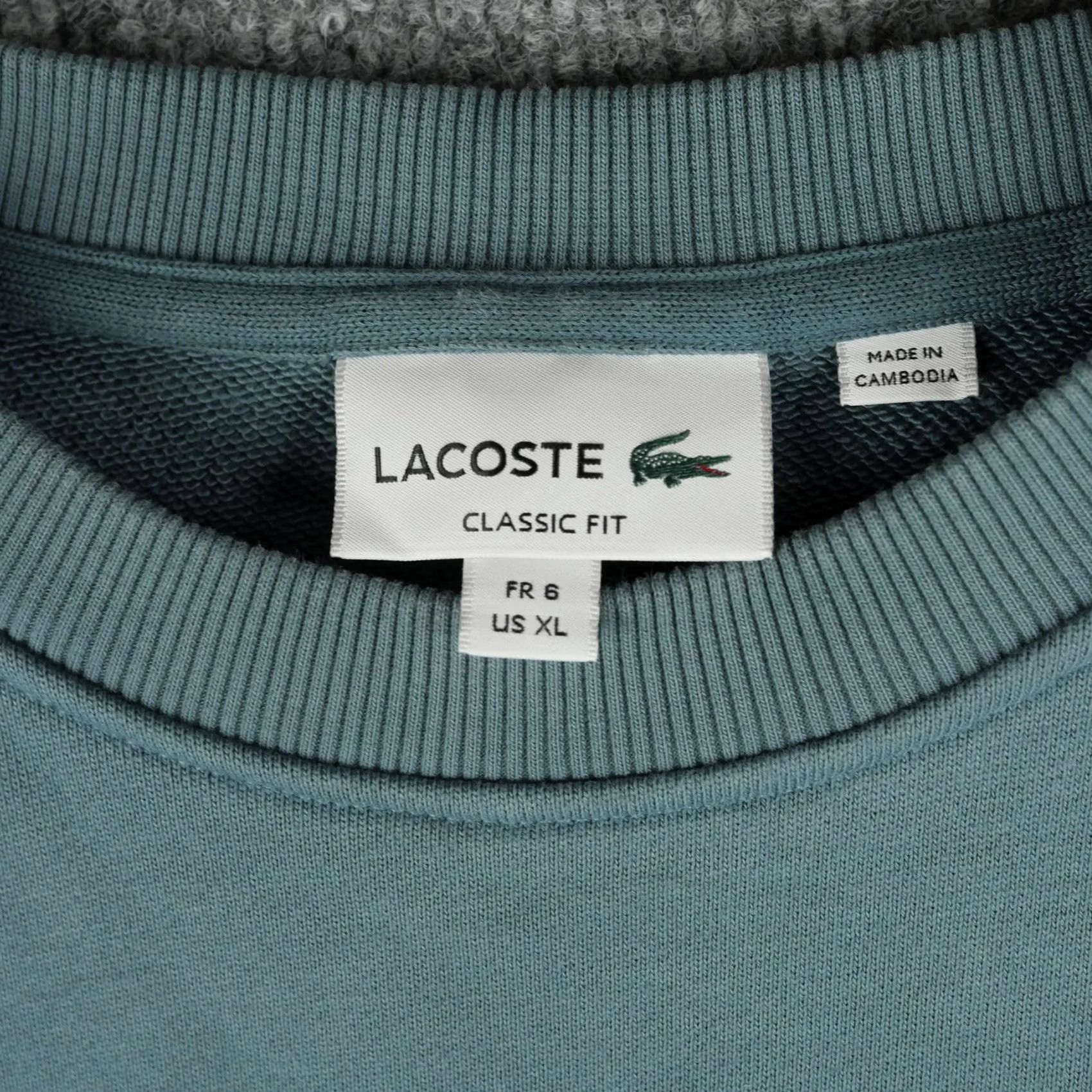 Lacoste Lacoste Sweatshirt Mens XL Blue Crewneck Pullover Big Logo Classic Fit Fleece Size US XL / EU 56 / 4 - 4 Thumbnail