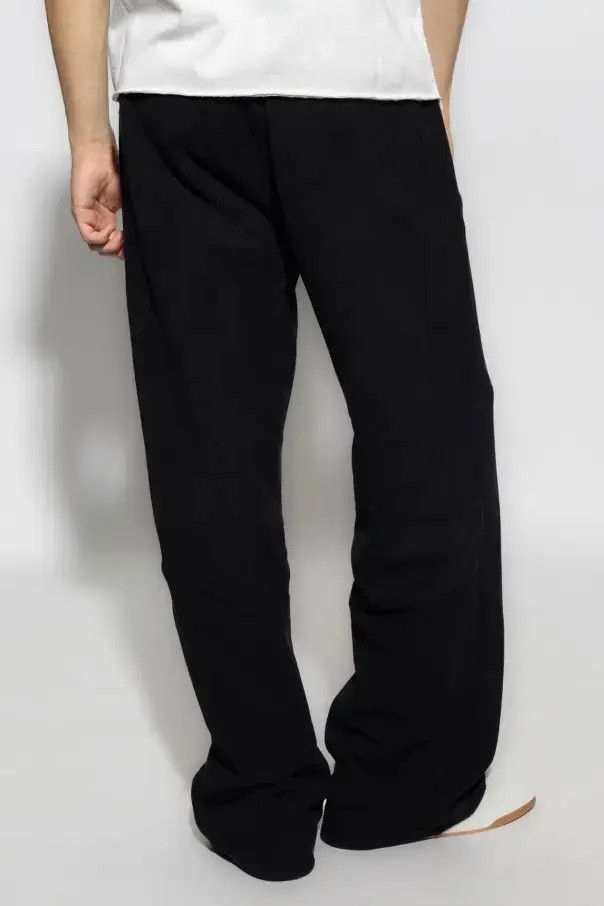 Saint Laurent Paris o1bcso1str1124 Wide Leg Sweatpants In Fleece in Black Size US 34 / EU 50 - 3 Thumbnail