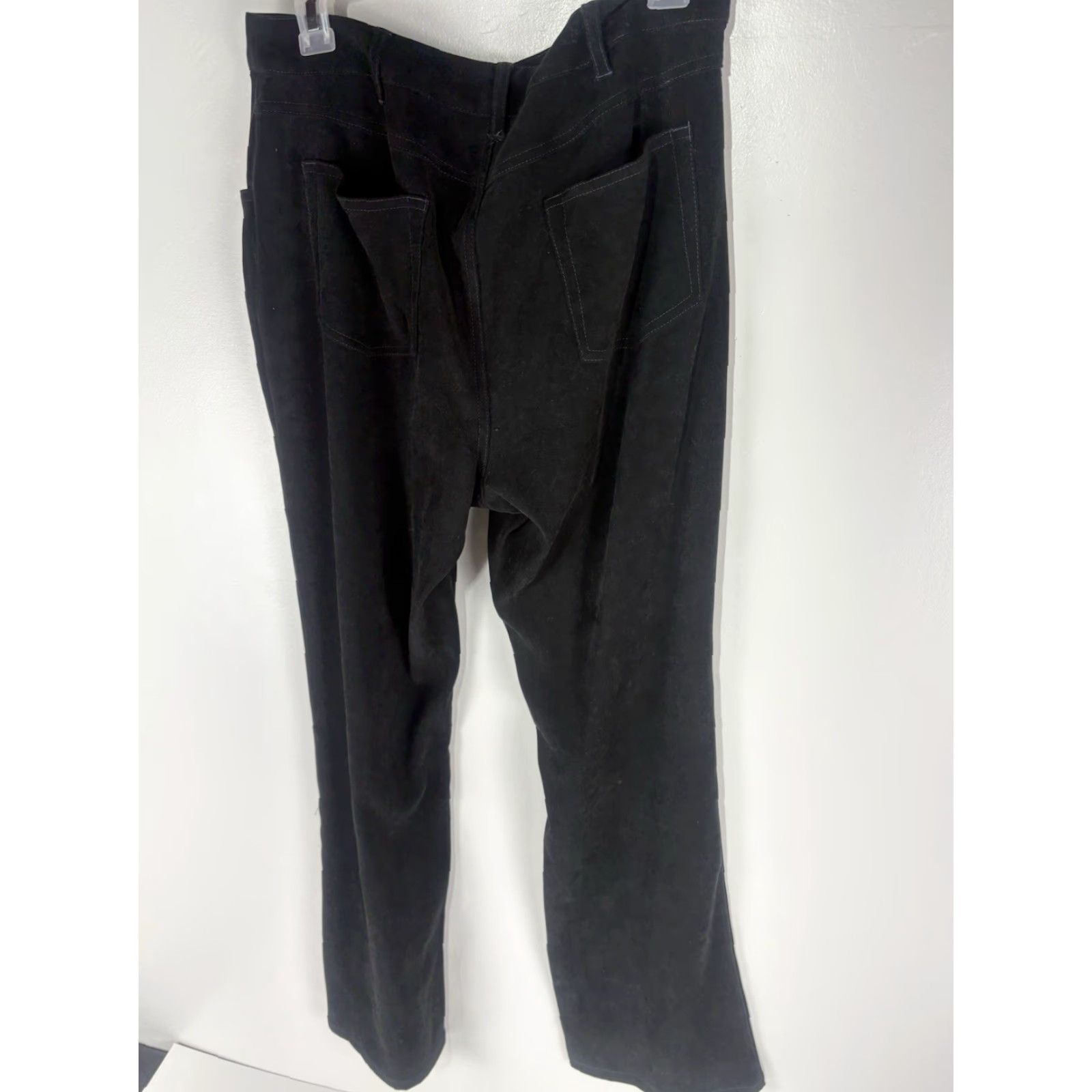 Denim & Co. Denim & Co Black Embroidered Wide Leg Dress Pants Womens Size 12 Size 34" / US 12 / IT 48 - 4 Thumbnail