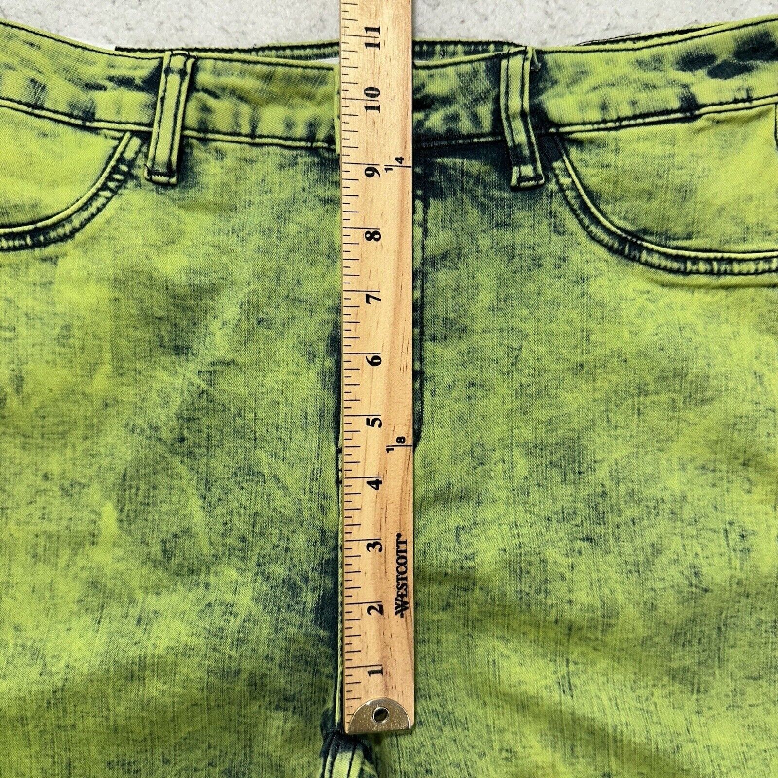 Almost Famous Almost Famous 7 Super High Rise Skinny Leg Jeans Green Denim Size 28" / US 6 / IT 42 - 11 Thumbnail