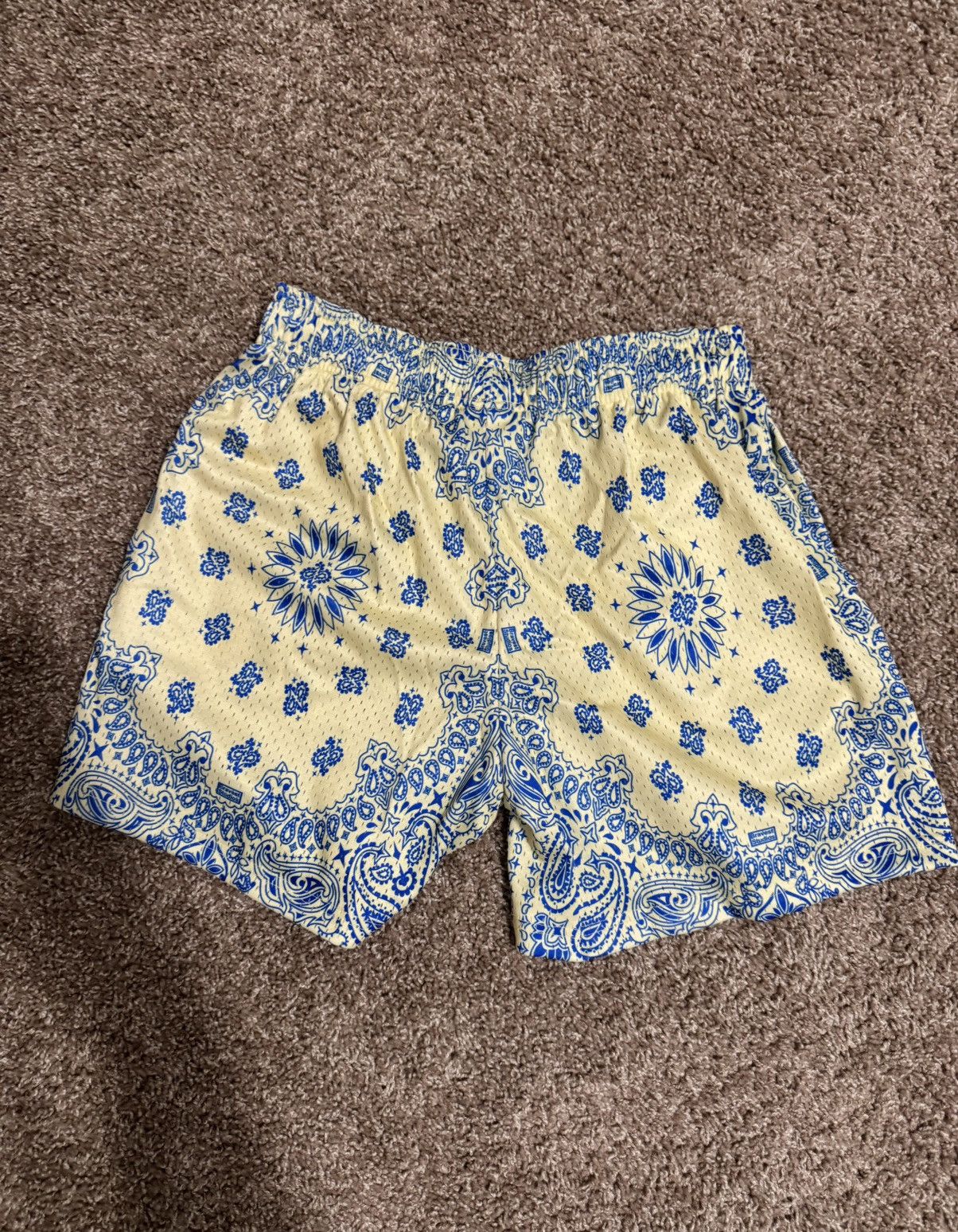 Bravest Studios Yellow and Blue paisley shorts Size US 29 - 3 Thumbnail
