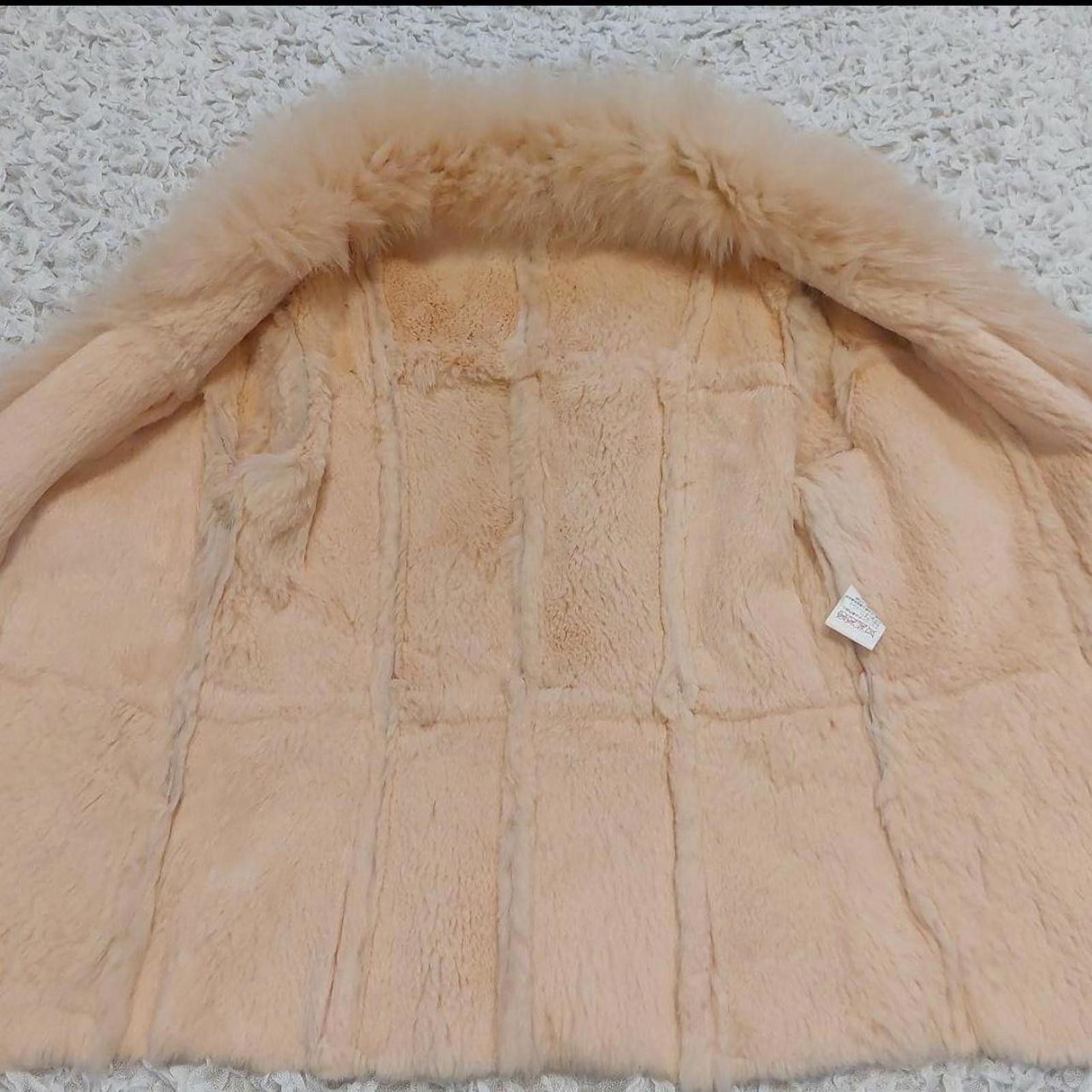 Other Real rabbit fur whimsy coquette style pink fur coat jacket Size XS / US 0-2 / IT 36-38 - 4 Thumbnail