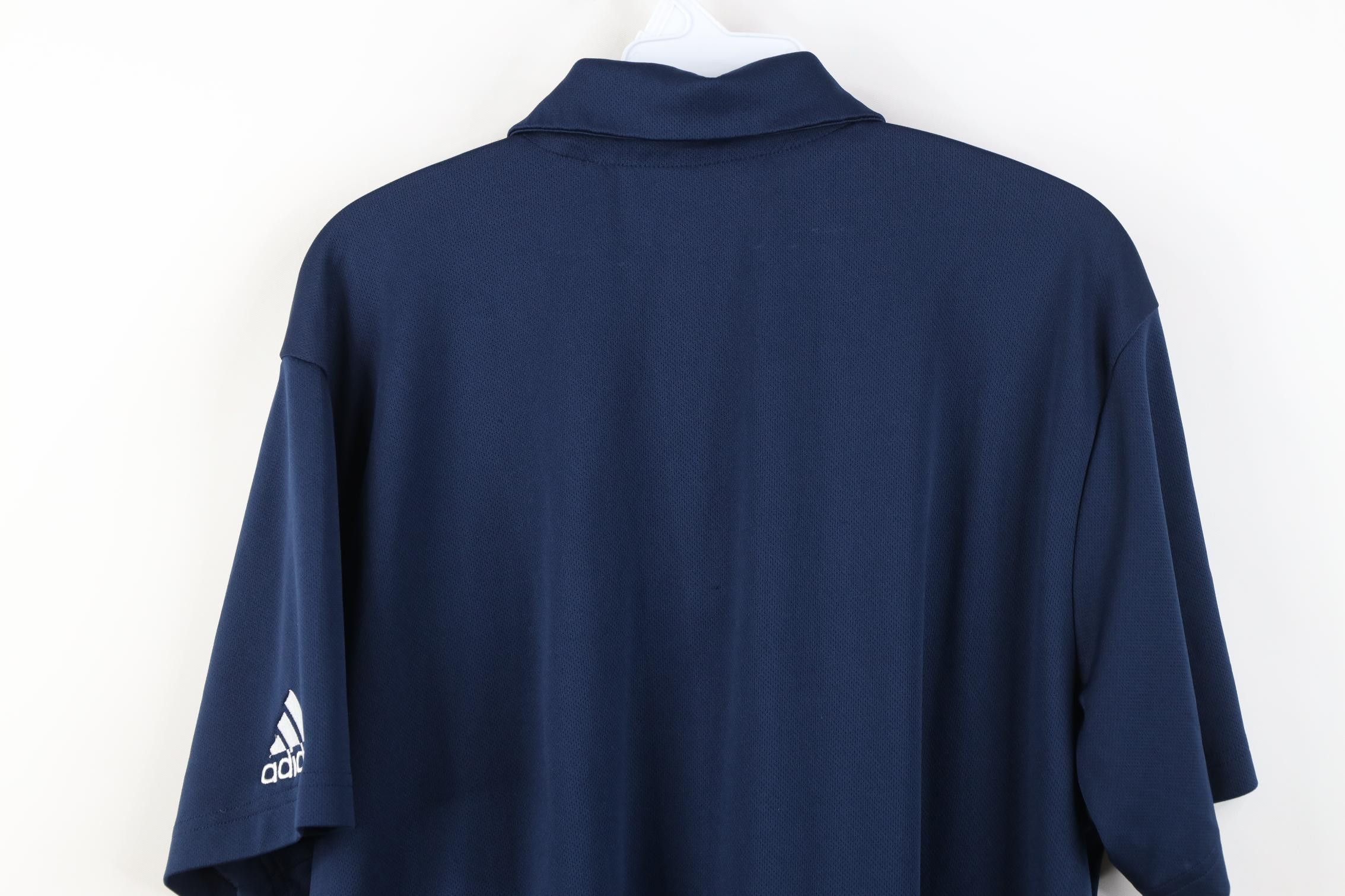 Adidas Adidas University of Akron Baseball Golf Polo Shirt Blue Size US XL / EU 56 / 4 - 16 Thumbnail