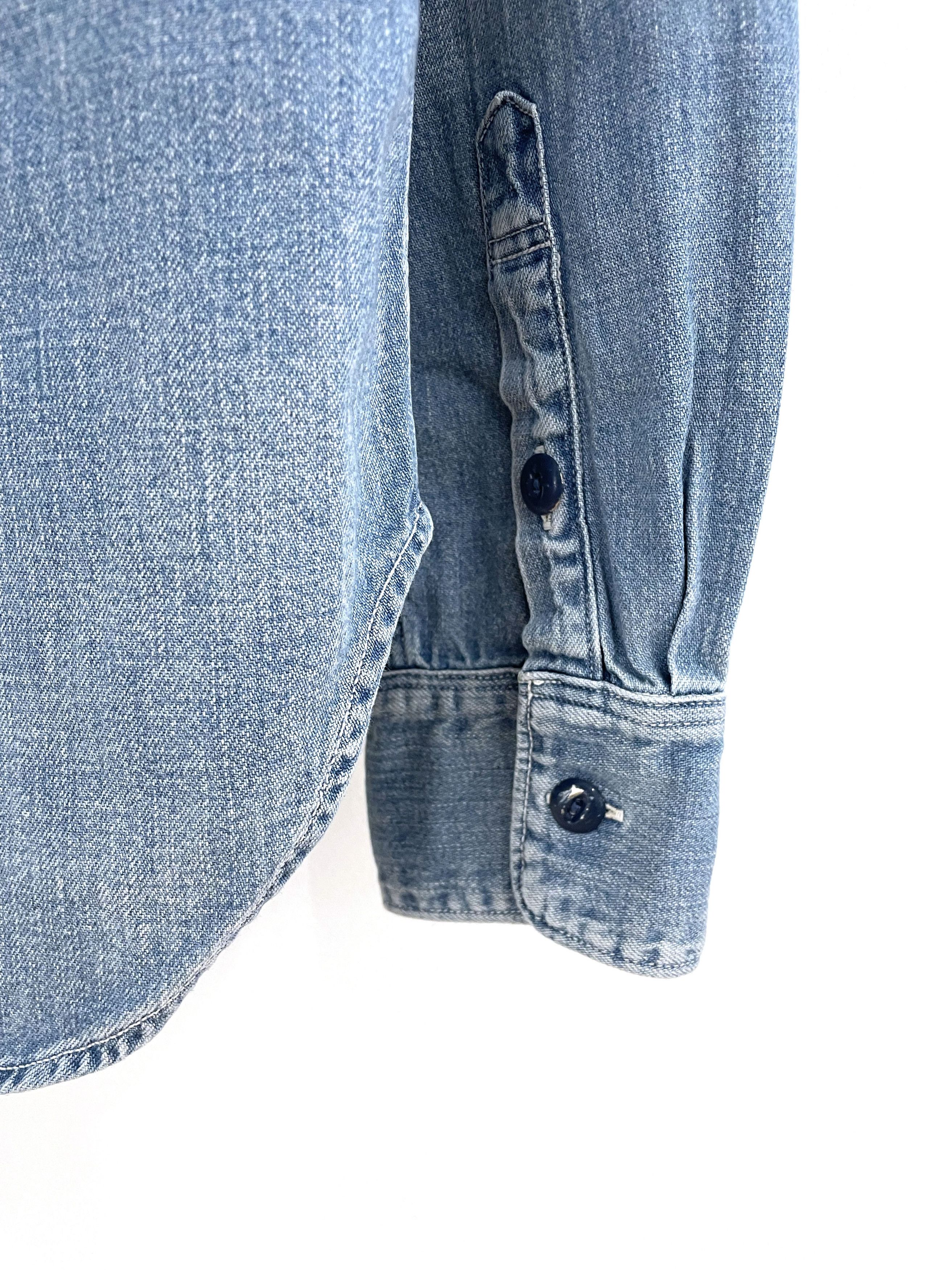 Kapital Zip Denim Shirt Size US XL / EU 56 / 4 - 12 Thumbnail