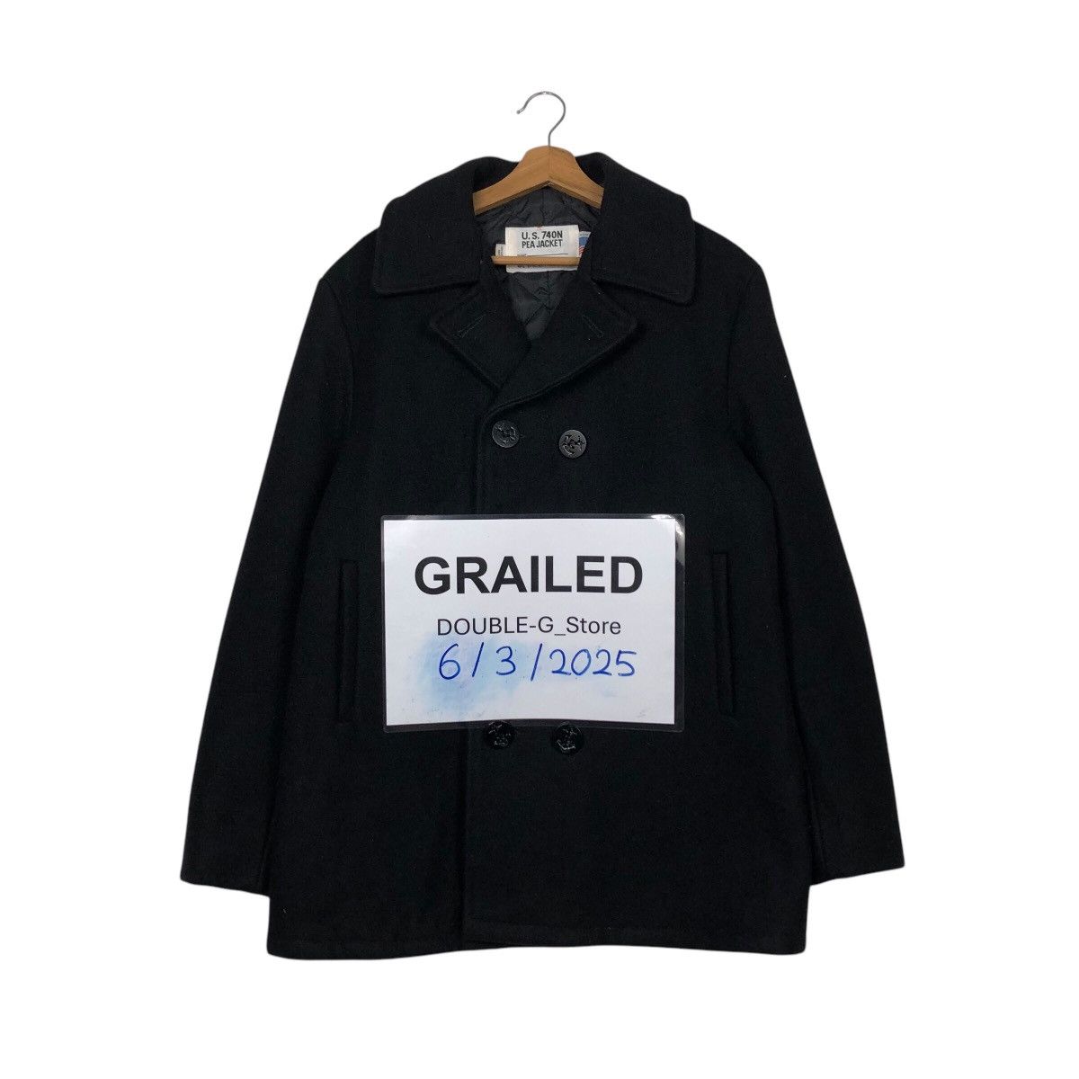 Schott 📌Vintage Wool Pea Jacket US 740N Schott Made in Usa Size US M / EU 48-50 / 2 - 1 Thumbnail