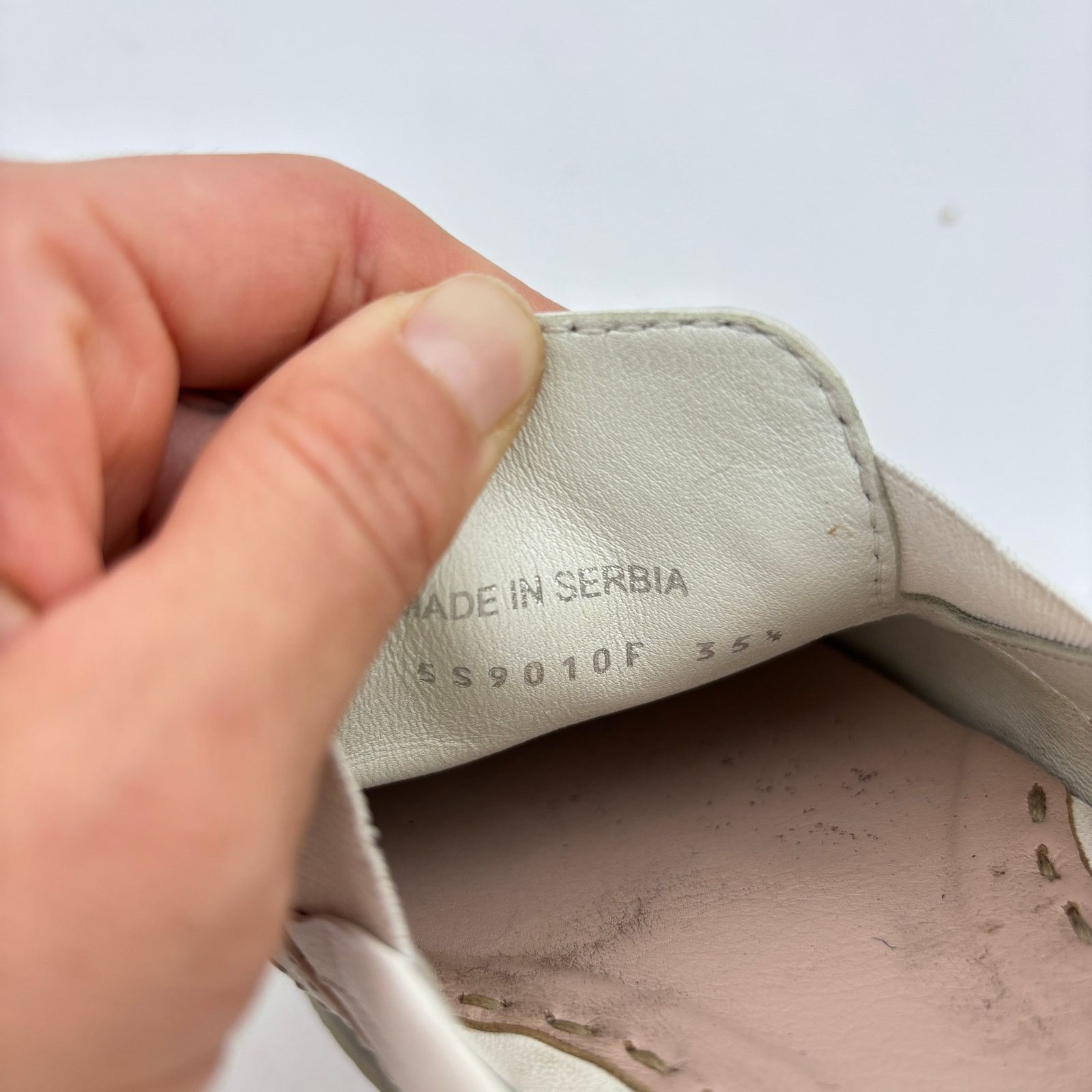 Miu Miu Miu Miu Leather Metal Point Cap Toe Slip On Shoes 35.5 / 5.5 Size US 5.5 / IT 35.5 - 9 Thumbnail