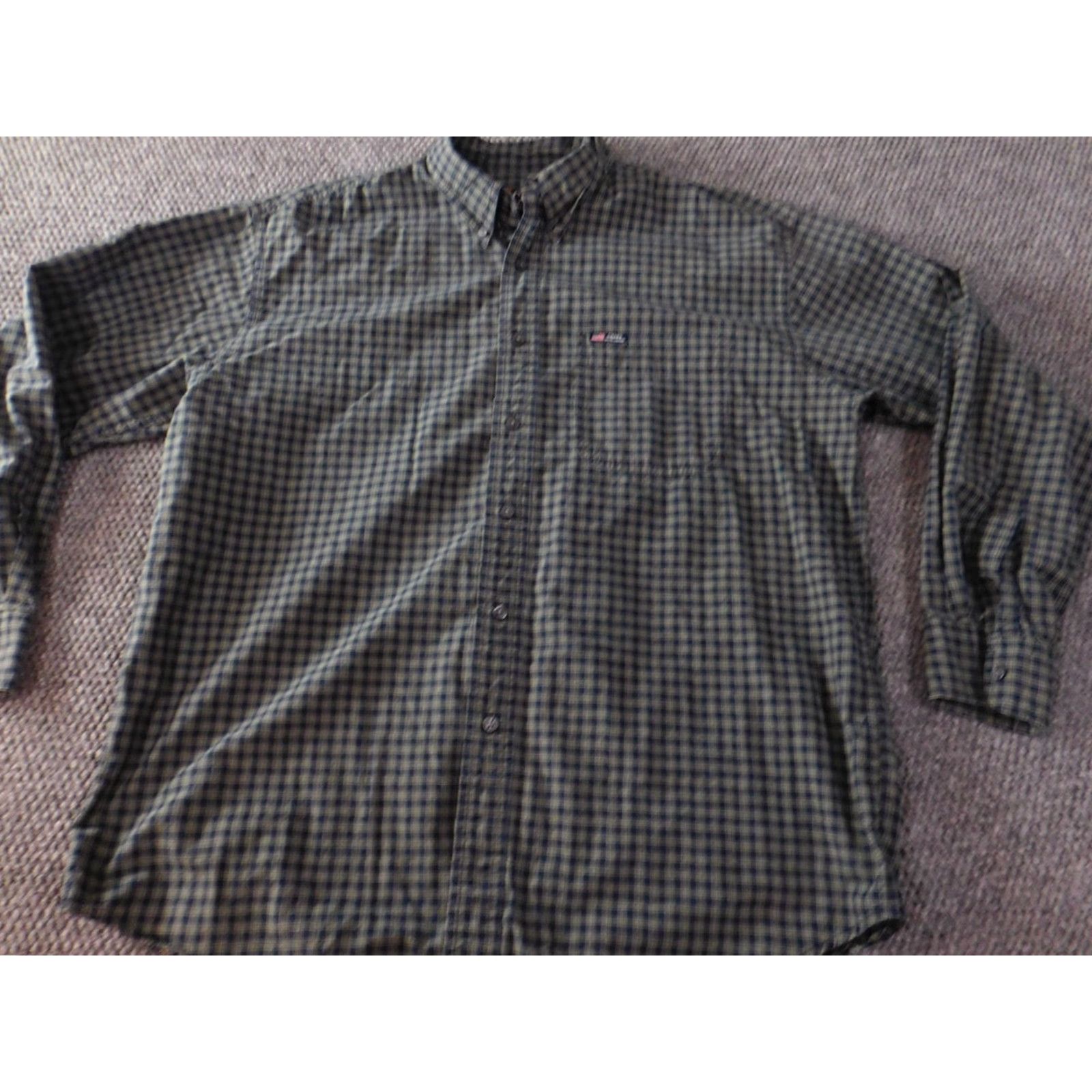 Ralph Lauren VINTAGE Ralph Lauren Mens Shirt Large blue plaid chaps button up Size US L / EU 52-54 / 3 - 3 Thumbnail