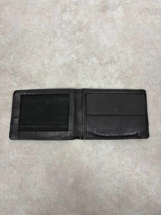 Versace 2000s Versace Black Textured Leather Wallet Size ONE SIZE - 4 Thumbnail