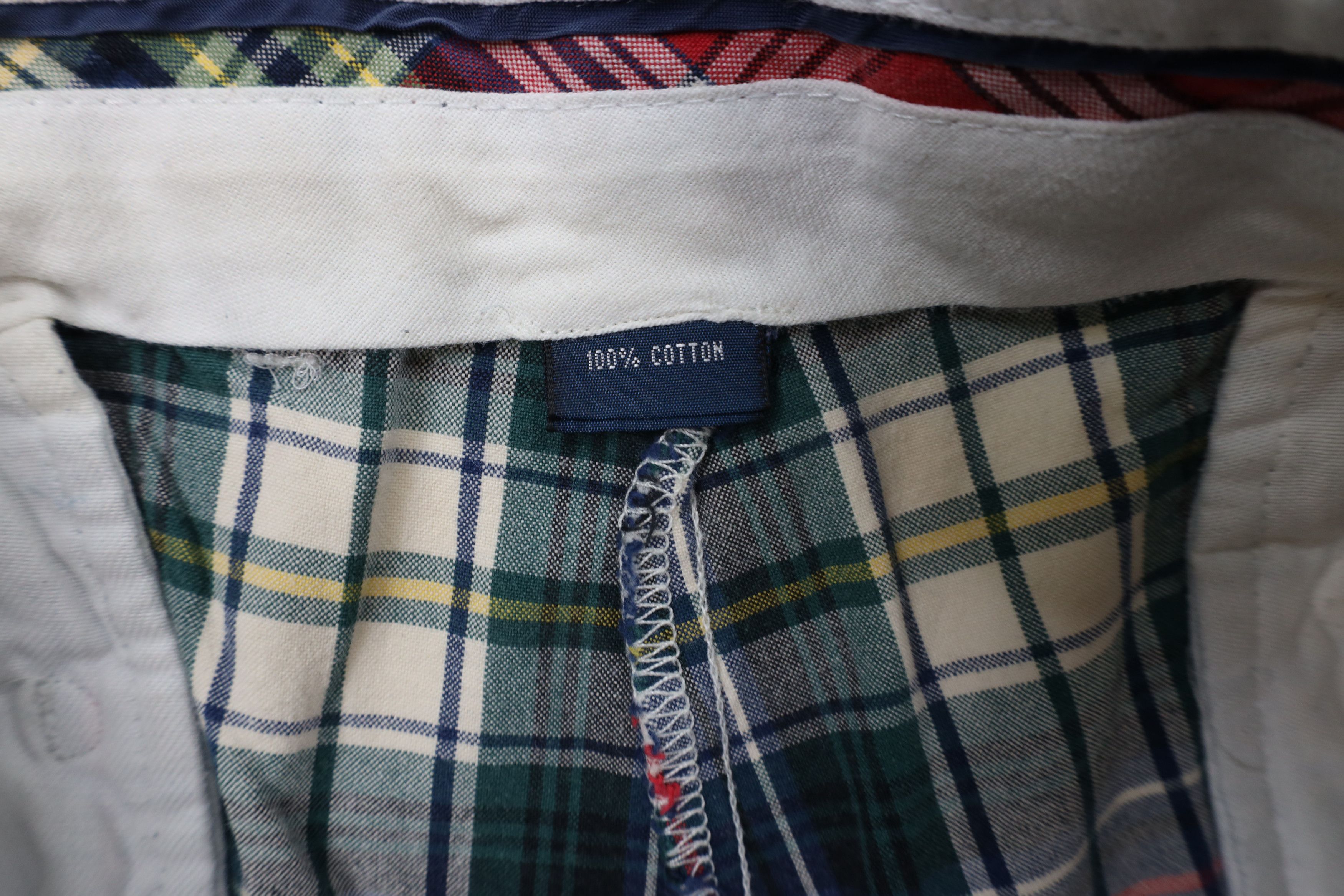 Ralph Lauren × Vintage Vintage 90s Ralph Lauren Front Golfing Chino Shorts Plaid Size US 36 / EU 52 - 6 Thumbnail