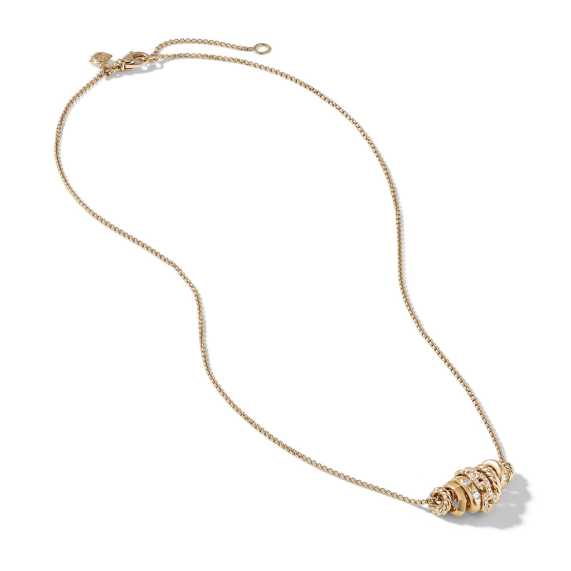 David Yurman o1w1db10426 N13070D Size:7 /Rondelle Necklace in Golden Size ONE SIZE - 2 Thumbnail