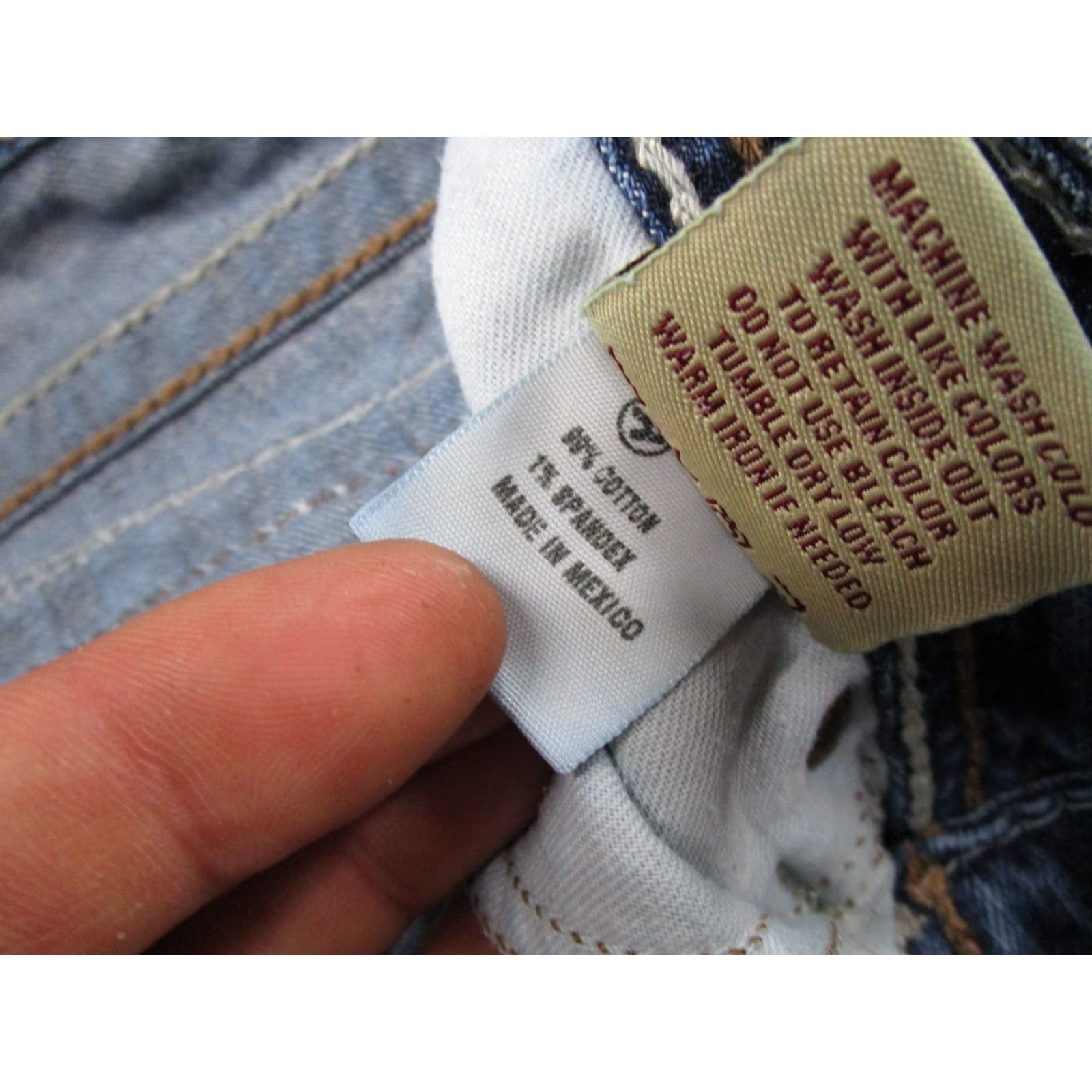 Vintage BKE Buckle Jeans Bootcut Distressed 5-Pocket Denim Flap Pocket Women's 27R Blue Size 27" / US 4 / IT 40 - 6 Thumbnail