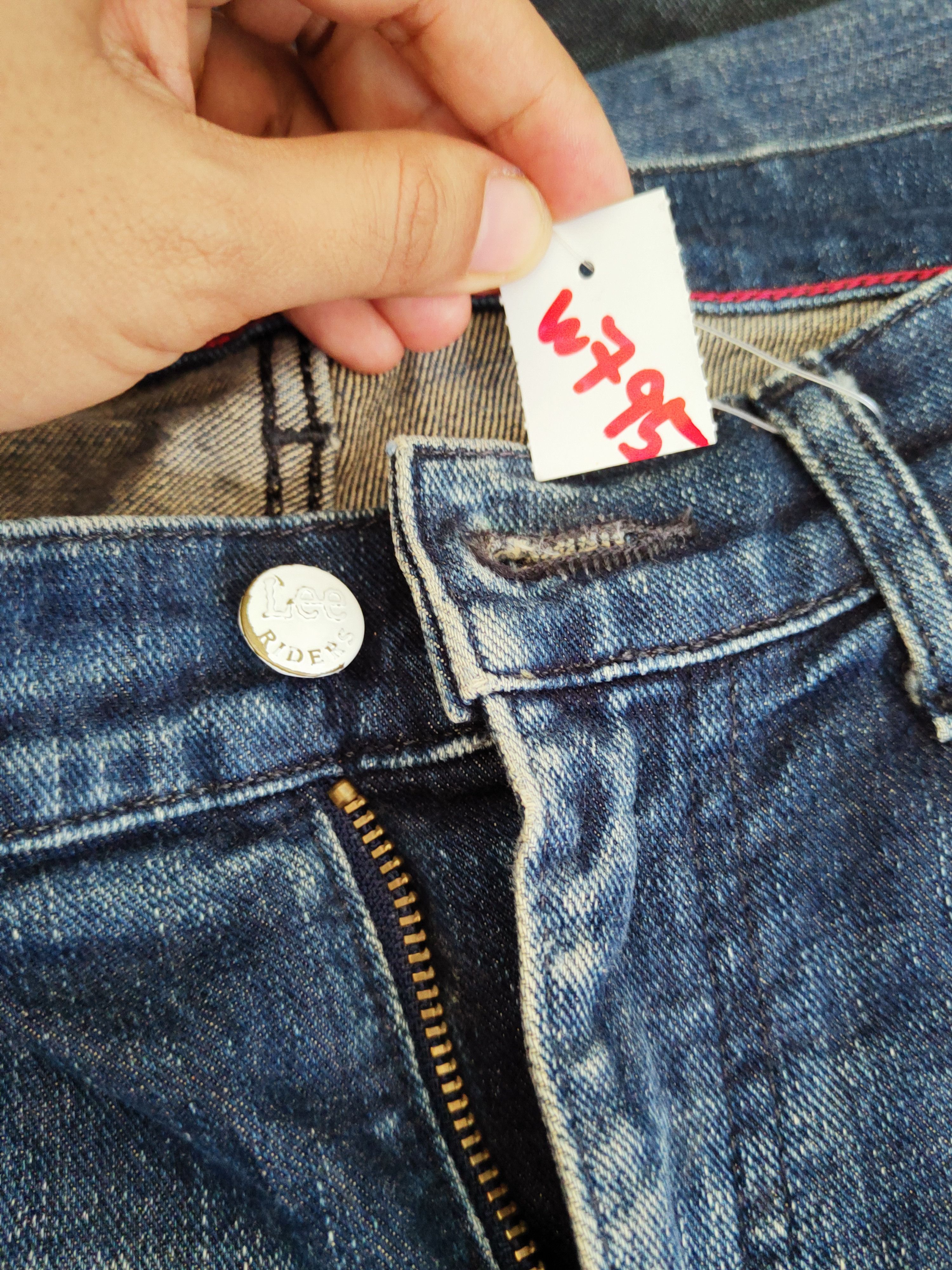Japanese Brand Lee Dark Blue Distressed Ripped Jeans #W795 Size US 29 - 17 Thumbnail