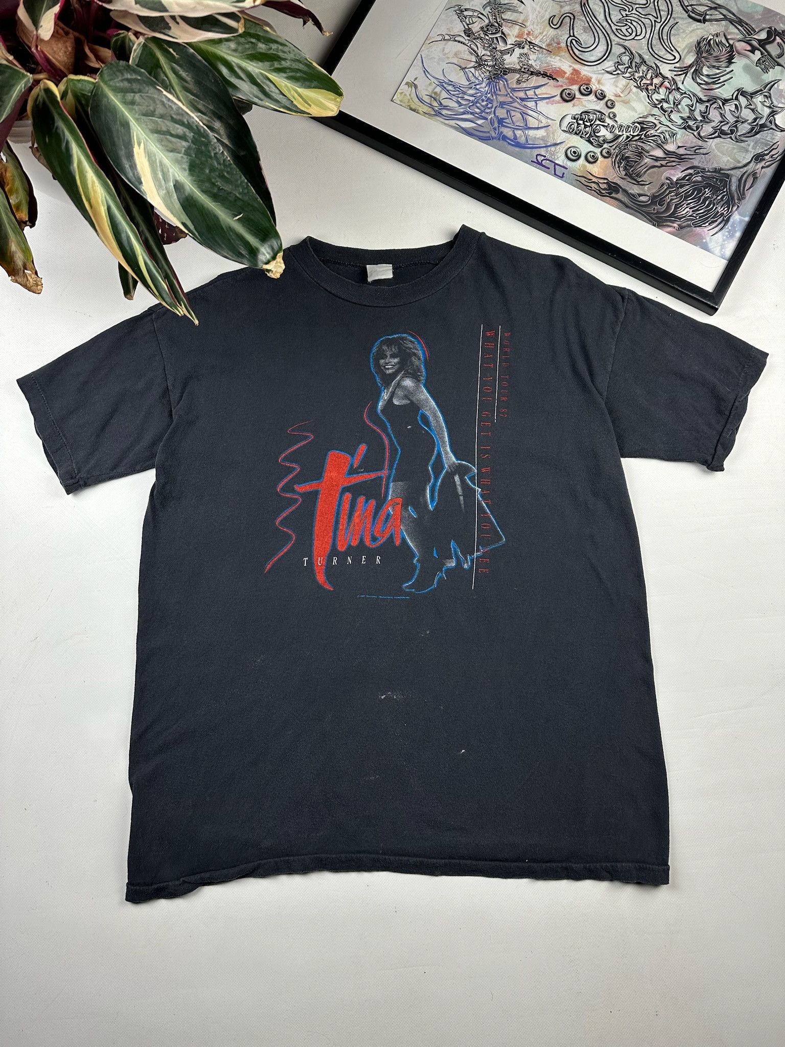 Band Tees Vintage Tina Turner tour tee 1987 Size US L / EU 52-54 / 3 - 1 Thumbnail