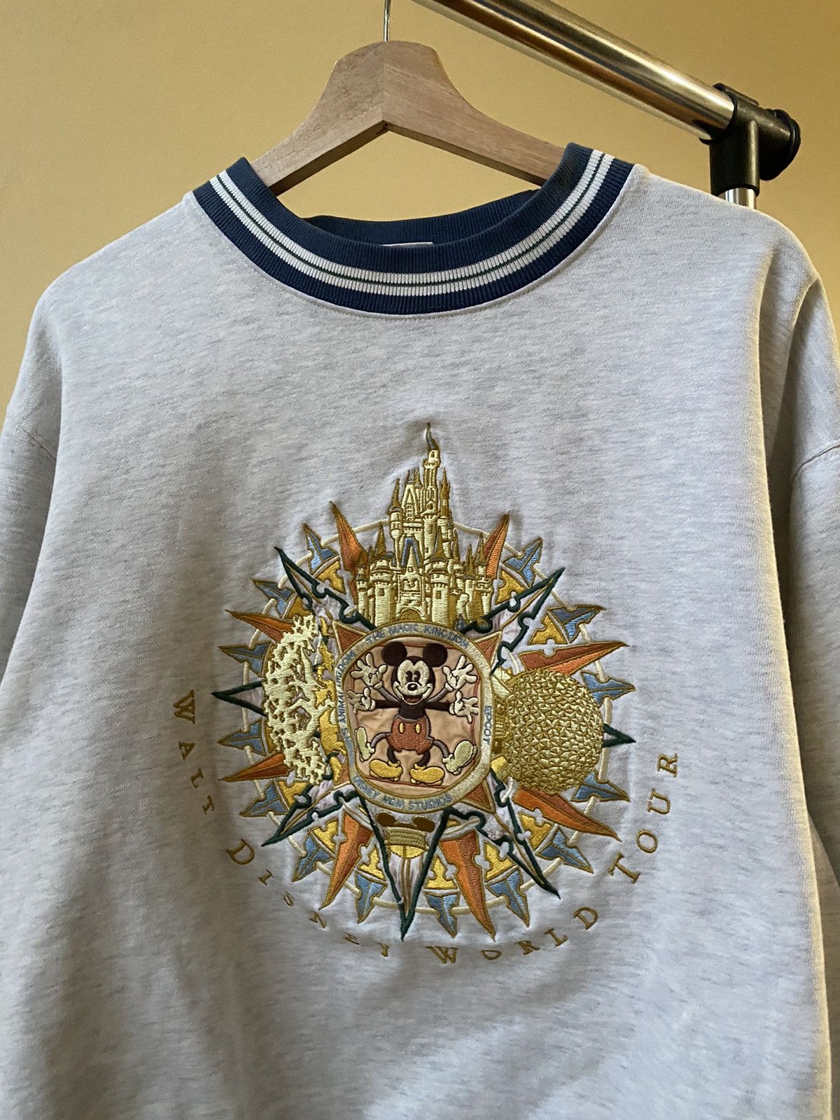 Vintage Disney World Tour Embroidered Crewneck