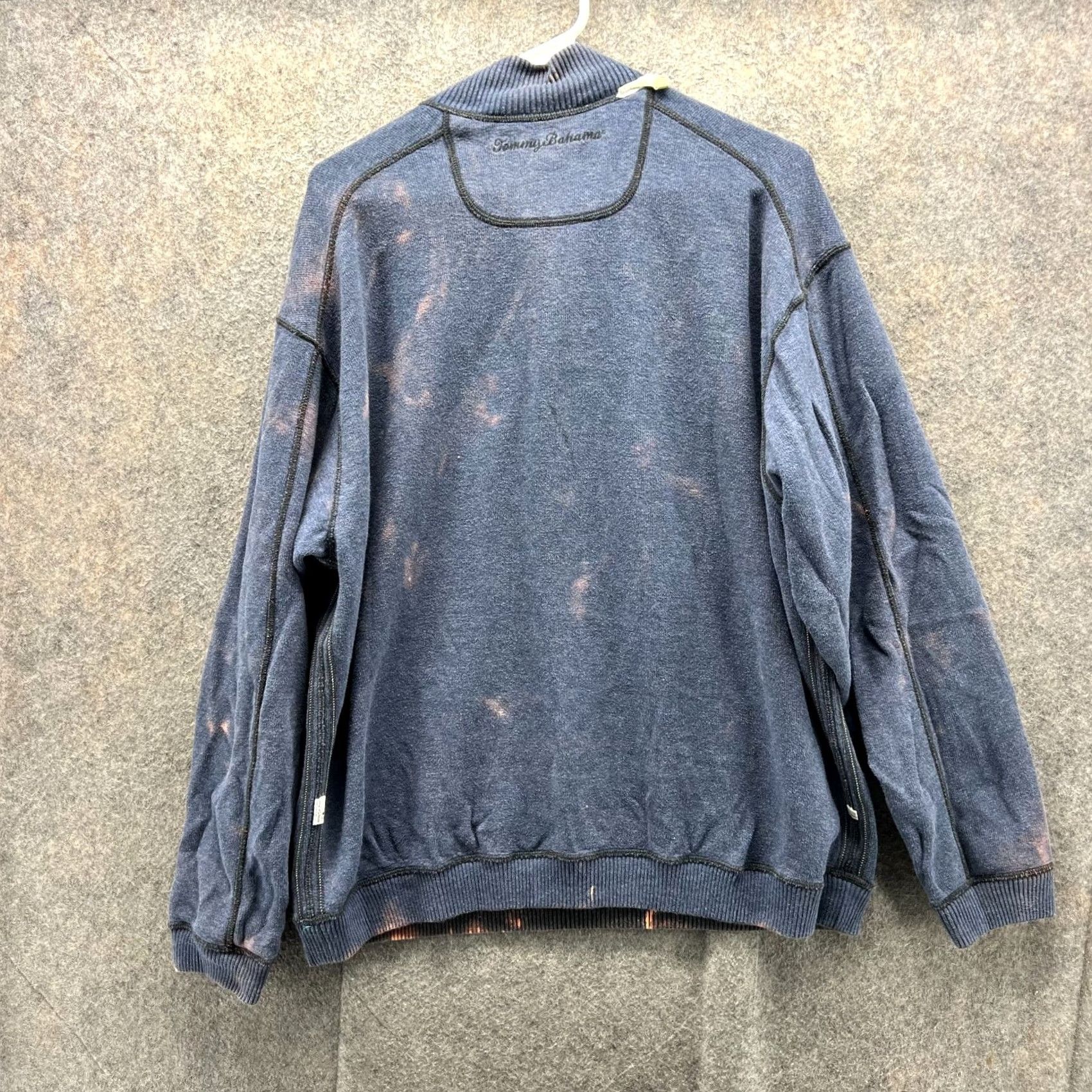 Tommy Bahama Tommy Bahama Pullover Mens XL Gray Black Quarter Zip Reversible Fleece Sweatshirt Shirt Sweater Logo Classic All Seasons Temporary Size US XL / EU 56 / 4 - 4 Thumbnail
