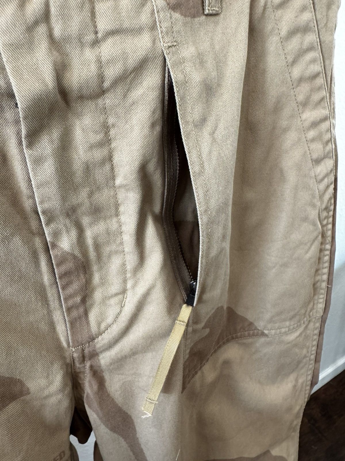 Engineered Garments SS22 Fatigue Pant Cotton Flat Twill Animal Print Khaki sz S Size US 33 - 4 Thumbnail