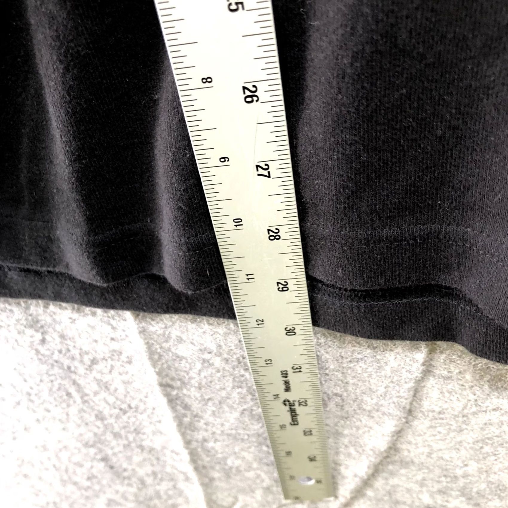 MooRER VTG Jennifer Moore Black Short Sleeve T Shirt Womens 2X Cotton Knit V-neck T-Shirt Womens 2X Black Knit V-Neck Basic Casual Shirt Size XXL / US 16-18 / IT 52-54 - 6 Thumbnail