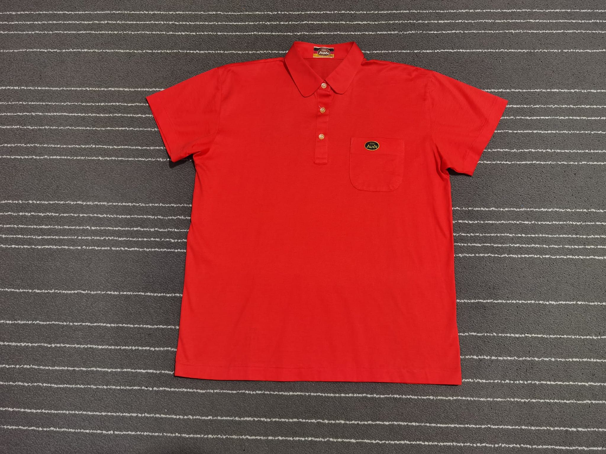 Audi × Japanese Brand × Vintage Vintage NOS Audi polo tee M fit 2401 Size US S / EU 44-46 / 1 - 1 Thumbnail