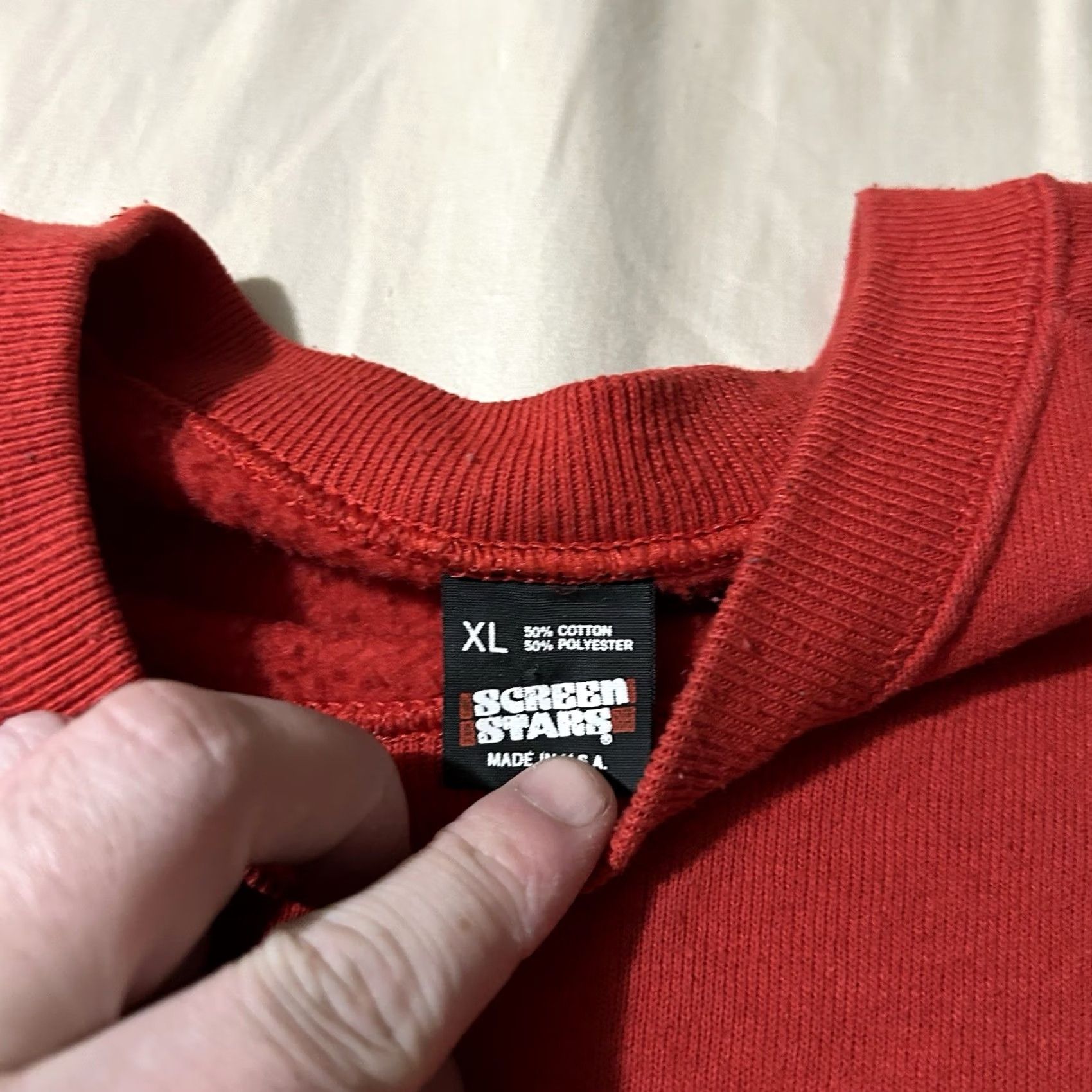 Vintage VINTAGE 90s Screen Stars Jingle Bears Christmas Sweatshirt XL Women Red Pullover Size XL / US 12-14 / IT 48-50 - 4 Thumbnail