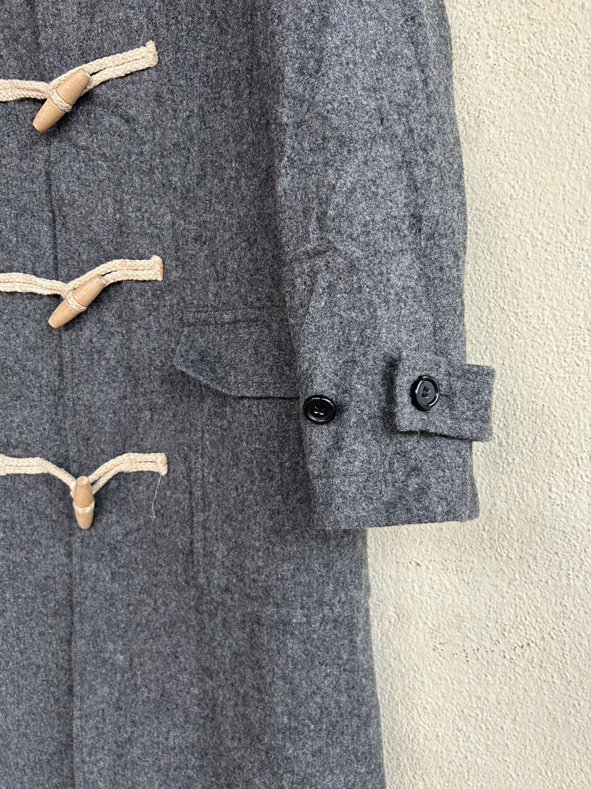 Japanese Brand × Yohji Yamamoto Ined Wool Long Coat Size US S / EU 44-46 / 1 - 4 Thumbnail