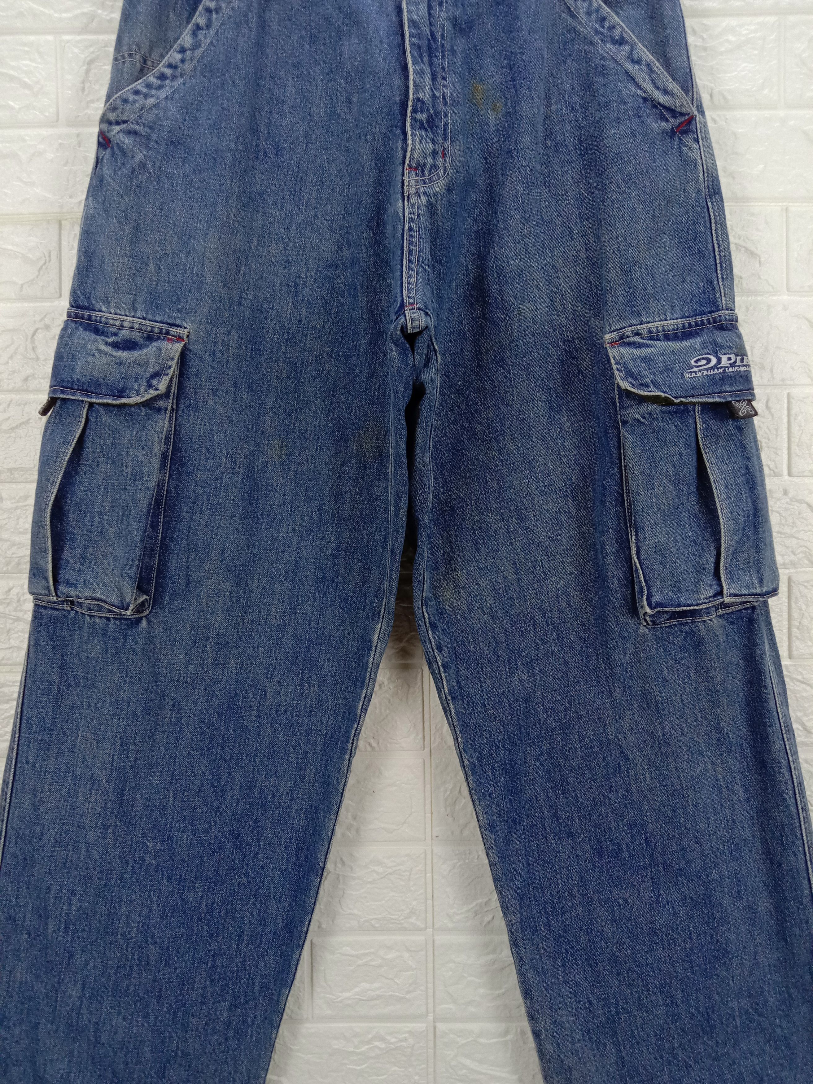 Japanese Brand Vintage Japanese Piko Wide Multi Pocket Cargo Baggy Jeans Size US 31 - 3 Thumbnail
