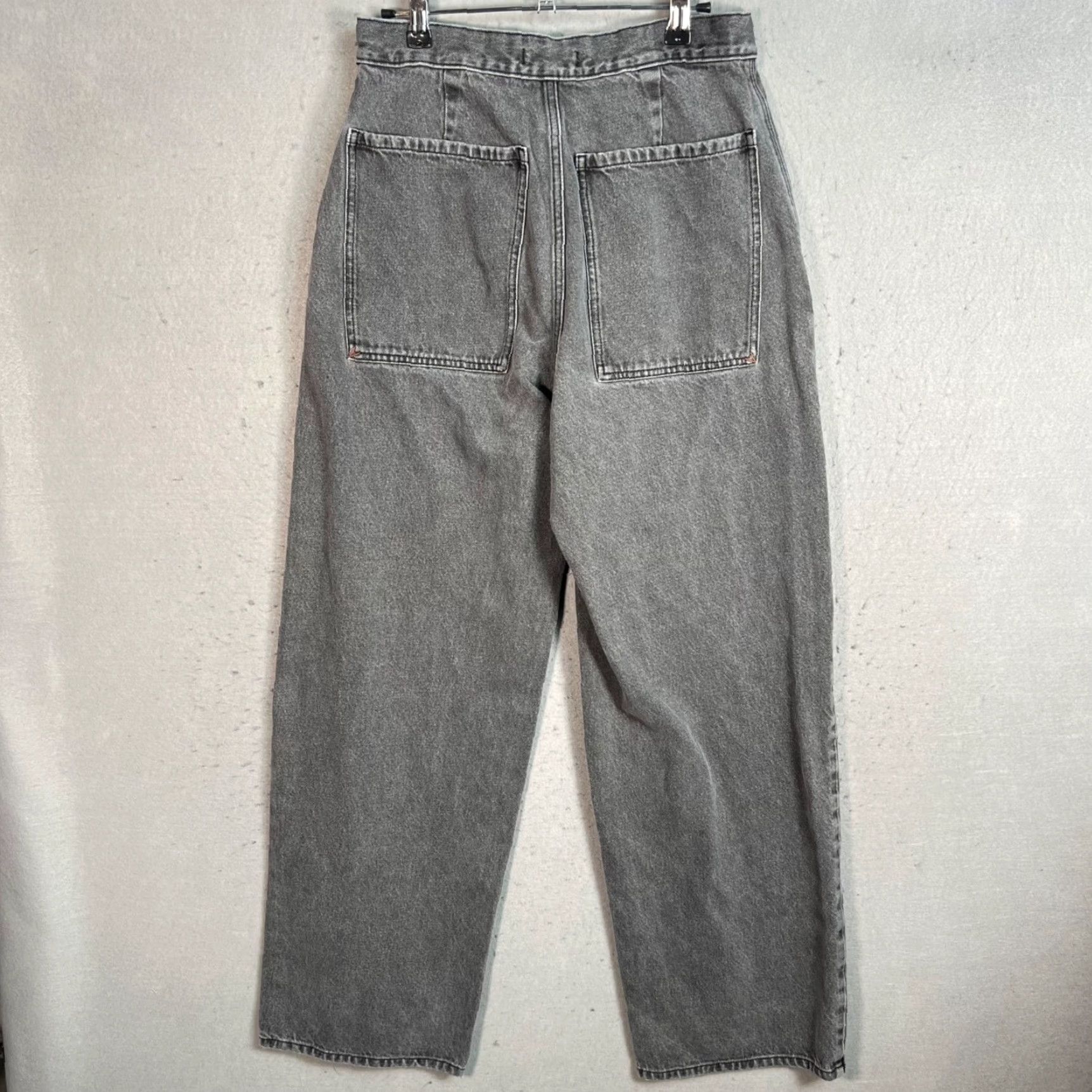 Vintage Basin + Range Jeans Womens Grey High-Waisted Straight-Leg Size 28 28 Inseam 31 Denim Cotton 5-Pocket Vintage No Size 28" / US 6 / IT 42 - 2 Thumbnail