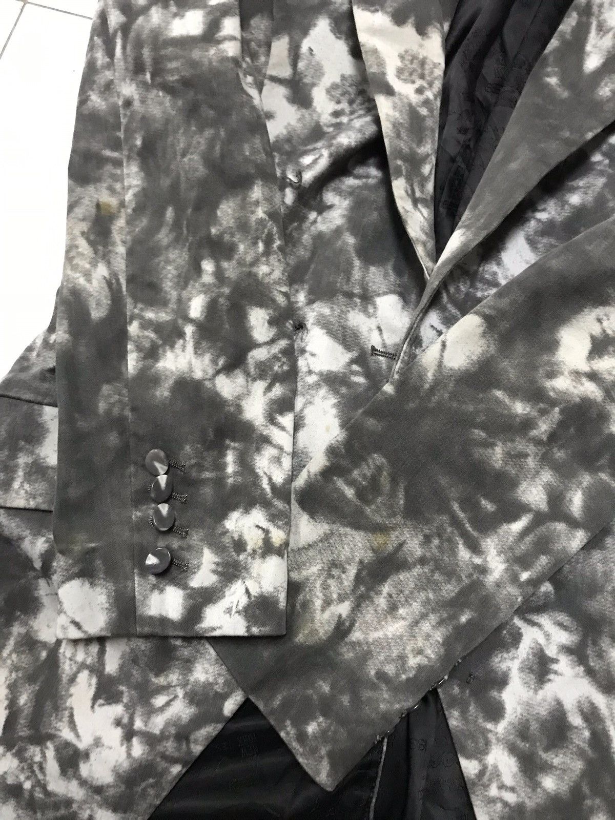 Japanese Brand × Vintage STEAL💥 VTG Marble Art Blazzer by Jessi for Women Size S / US 4 / IT 40 - 8 Thumbnail