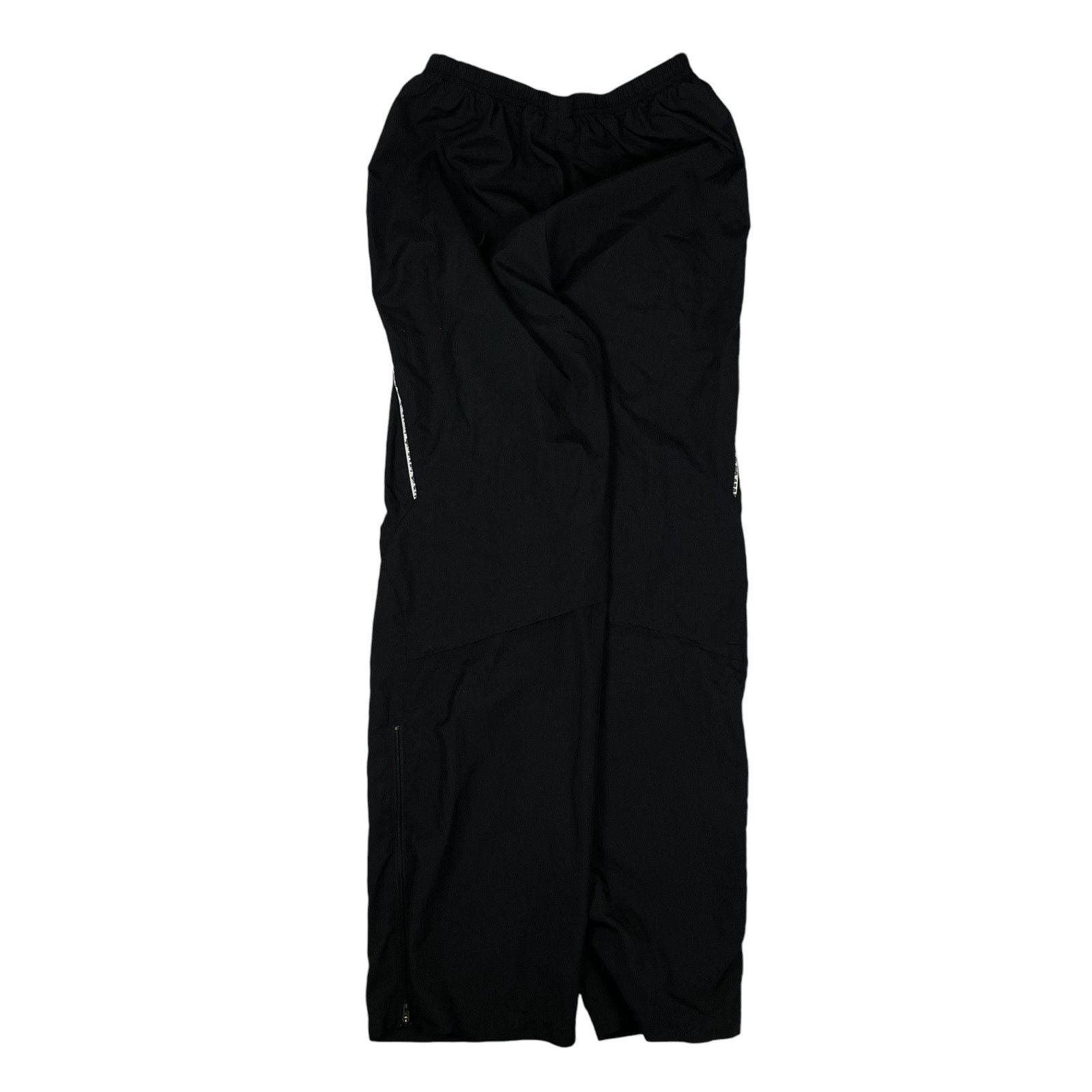 Nike × Vintage Nike Womens Black Swoosh Ankle Zip Straight Leg Track Pant M Size 30" / US 8 / IT 44 - 6 Thumbnail