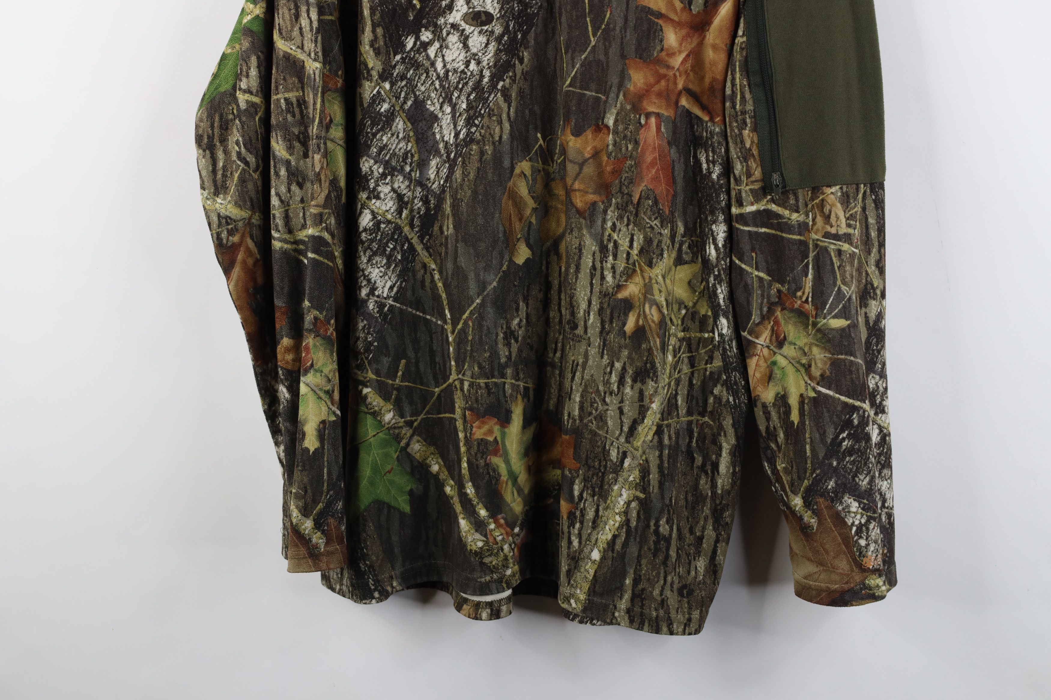 Vintage Vintage Chamois Cloth Mossy Oak Camouflage Half Zip Sweater Size US L / EU 52-54 / 3 - 3 Thumbnail