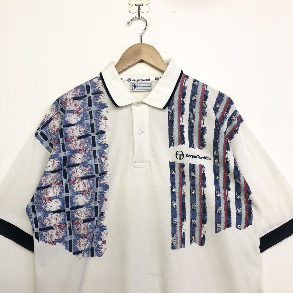 Sergio Tacchini Urban Renewal One-Of-A-Kind Sergio Tacchini Polo Top Size US L / EU 52-54 / 3 - 2 Thumbnail