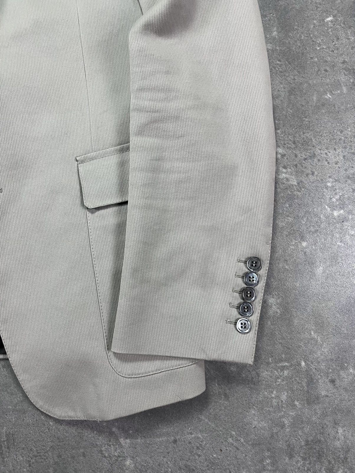 Gucci Gucci Ivory Pocket Logo Heavy Cotton Twill Blazer Jacket 52 Size 52R - 4 Thumbnail