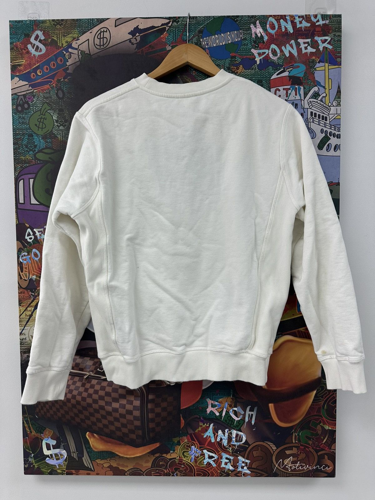 Dior Christian Dior Crewneck Sweatshirt White Black CD Size US S / EU 44-46 / 1 - 2 Thumbnail