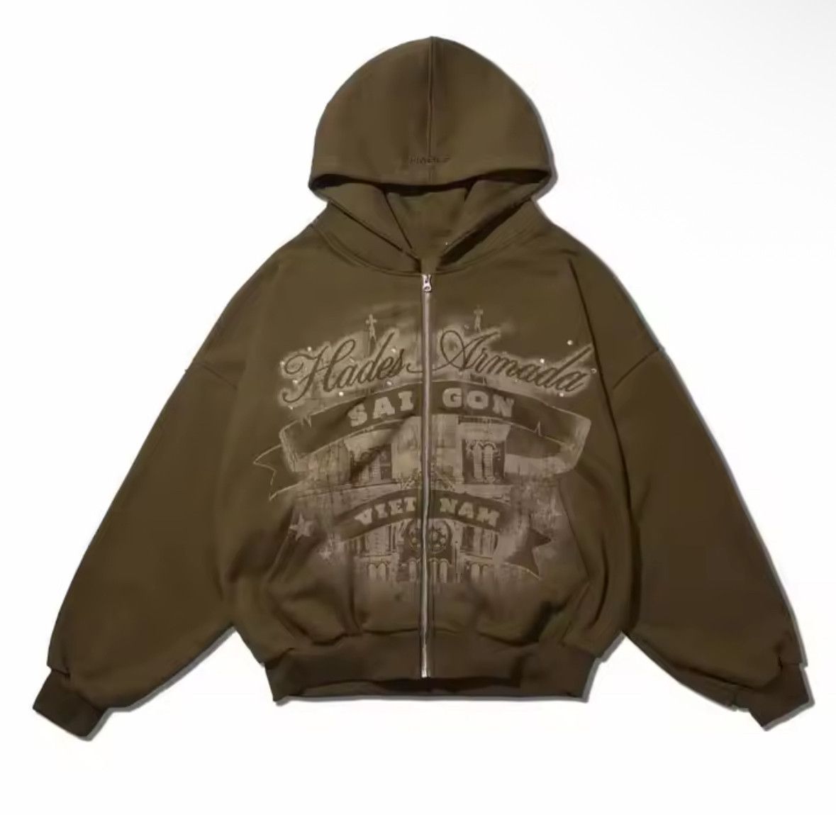 Other Street Retro American Style Zipper Hoodies Heavy Jackets Size US XL / EU 56 / 4 - 1 Thumbnail