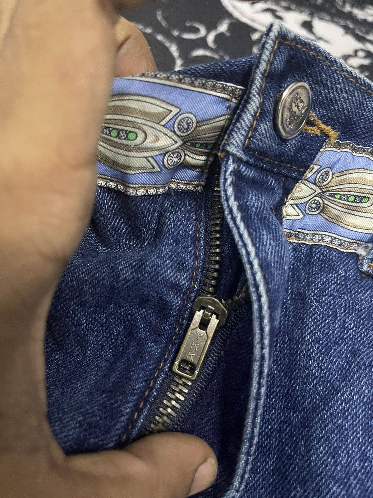 MCM 90s MCM DENIM BAGGY JEANS RARE DESIGN Size US 30 / EU 46 - 9 Thumbnail
