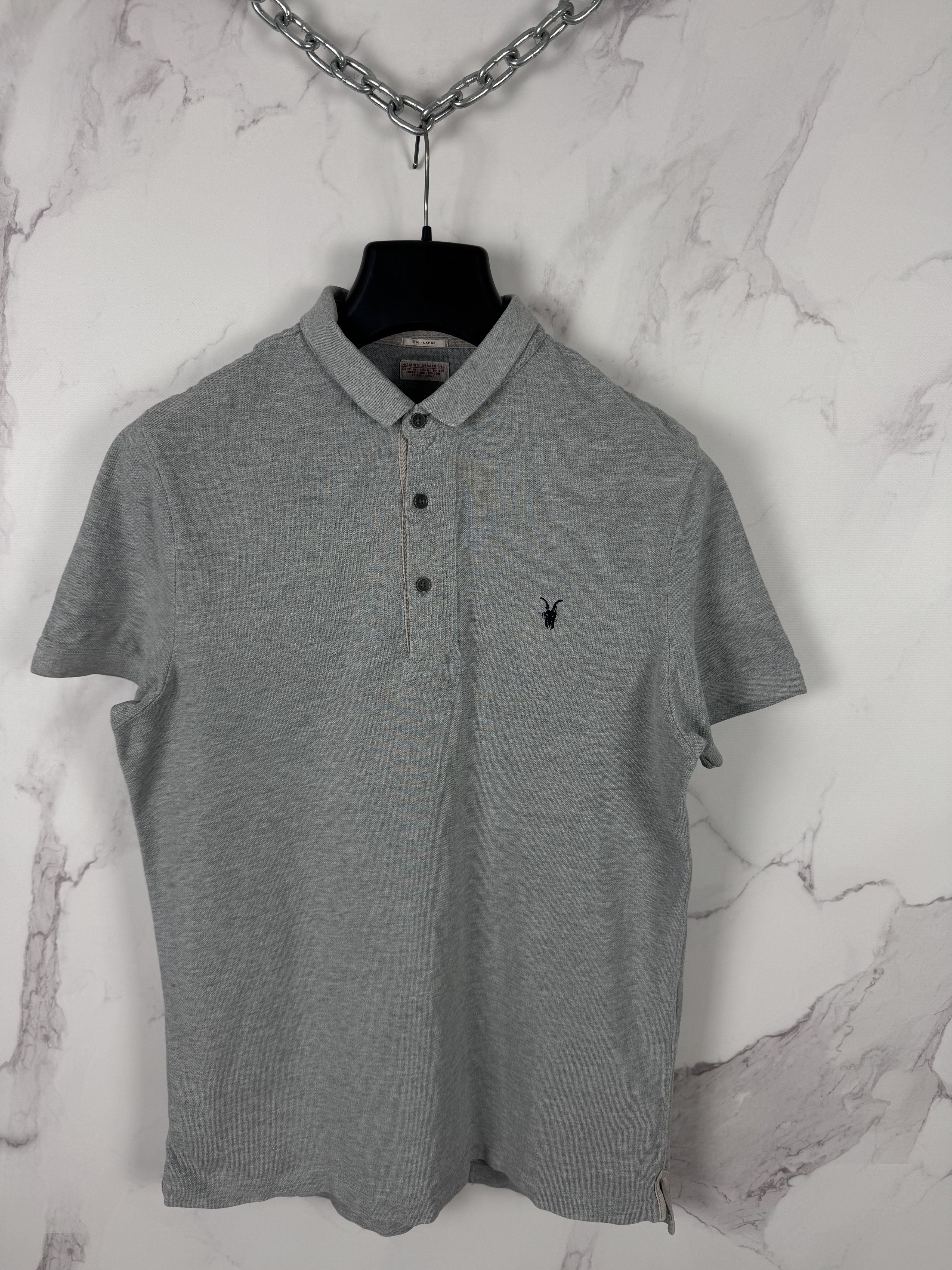Allsaints Vintage AllSaints Spitalfields Sandringham Polo Shirt Size L Size US L / EU 52-54 / 3 - 5 Thumbnail