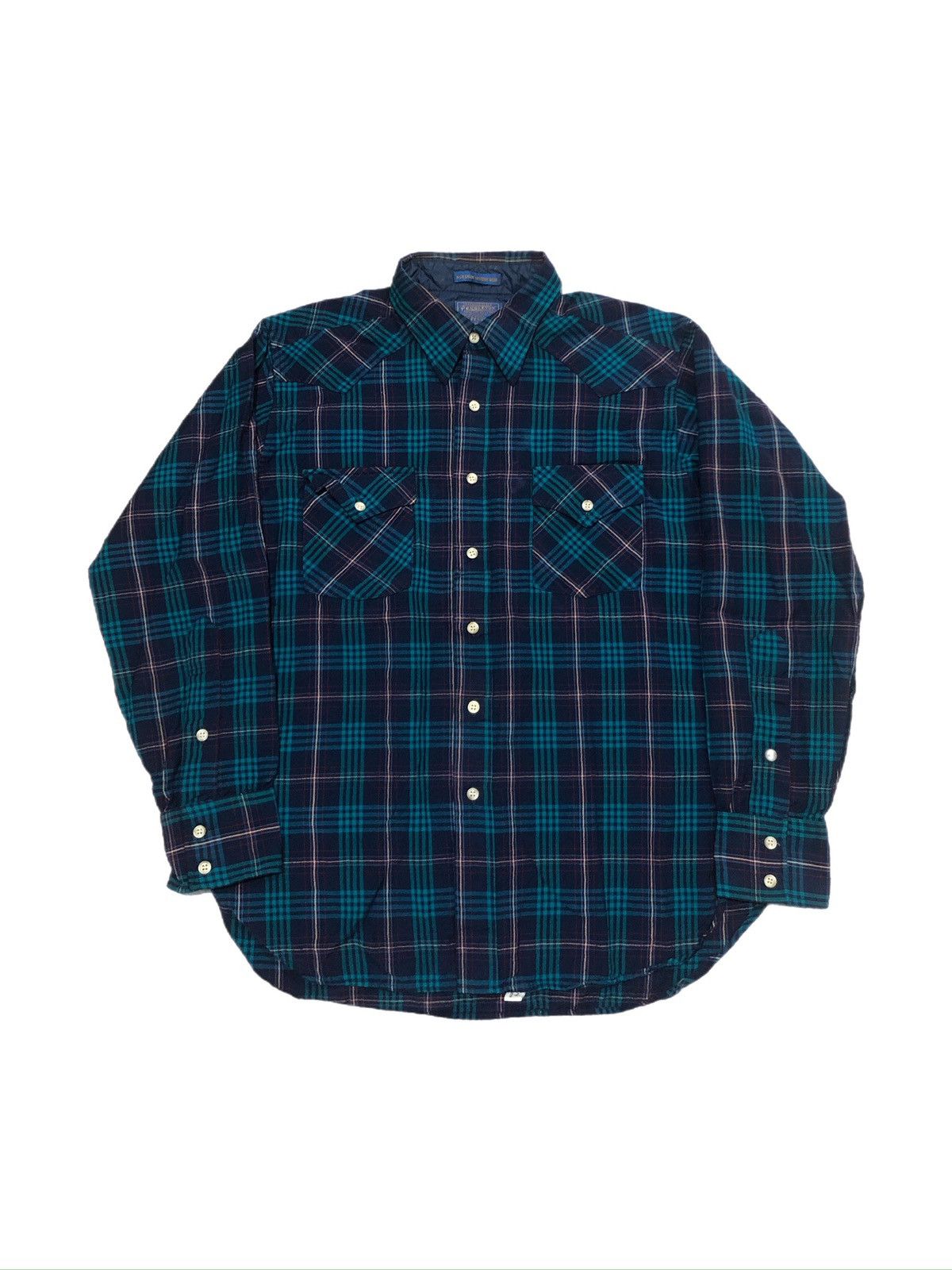 Pendleton × Vintage Vtg 90s Pendleton Wool Western Button Up Size US L / EU 52-54 / 3 - 1 Thumbnail
