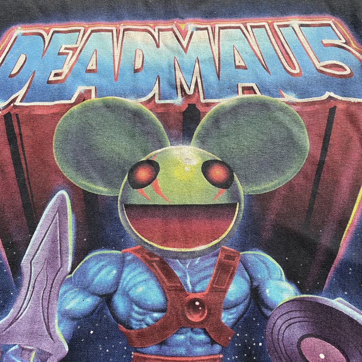 Band Tees RARE DEADMAU5 DJ CRAZY PRINT FADED T SHIRT Size US M / EU 48-50 / 2 - 3 Thumbnail