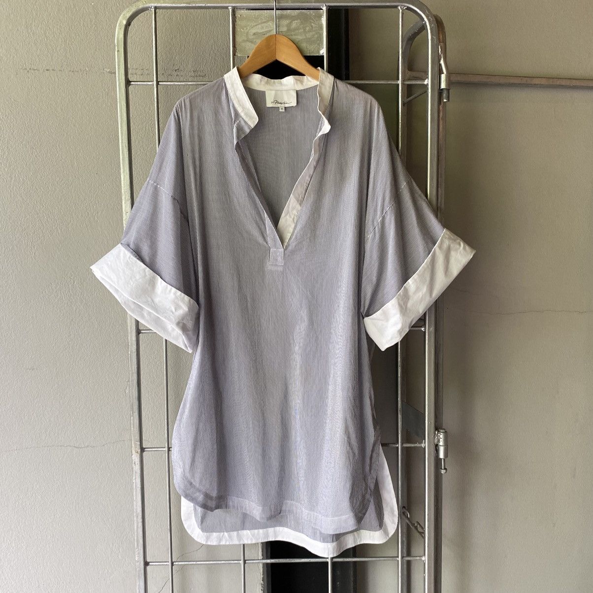 3.1 Phillip Lim 3.1 Phillip Lim Navy Stripe Shirt Dress Size S / US 4 / IT 40 - 18 Thumbnail