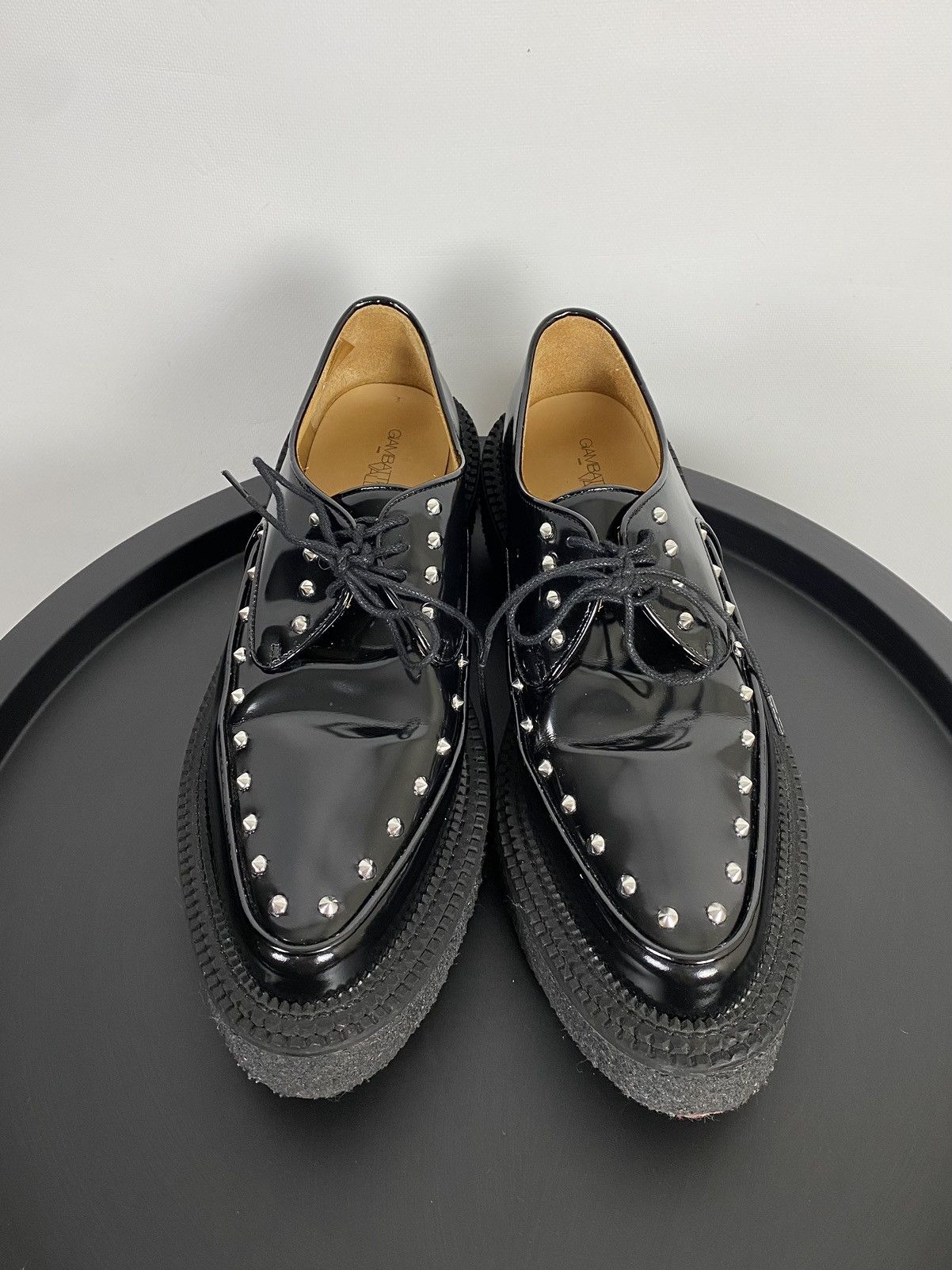 H&M GIAMBATTISTA VALLI x H&M Black Creeper Shoes Loafers Size US 8.5 / EU 41-42 - 17 Thumbnail
