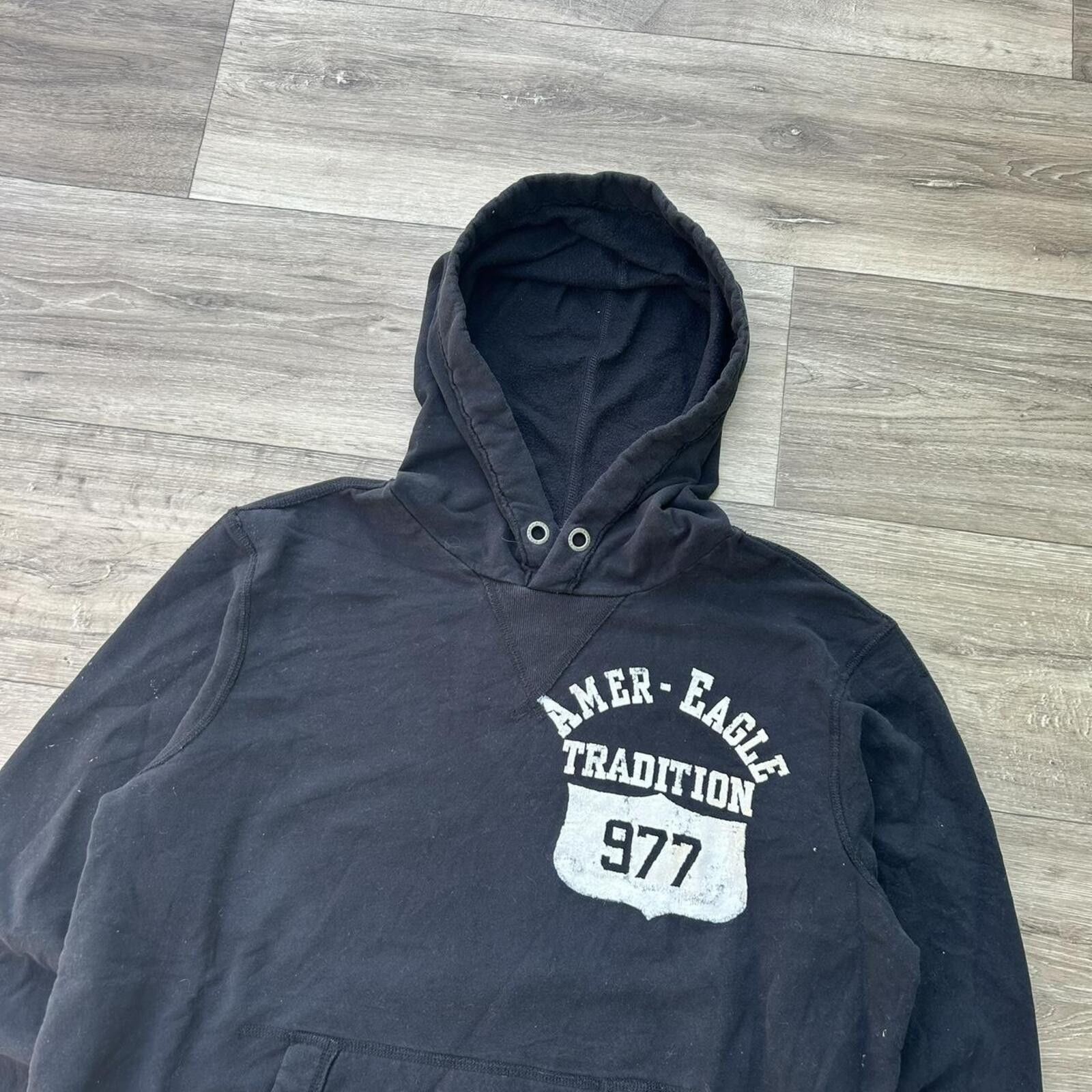 Other Vintage y2k 00’s Sick American Eagle 1997 Black Hoodie M Size US M / EU 48-50 / 2 - 3 Thumbnail