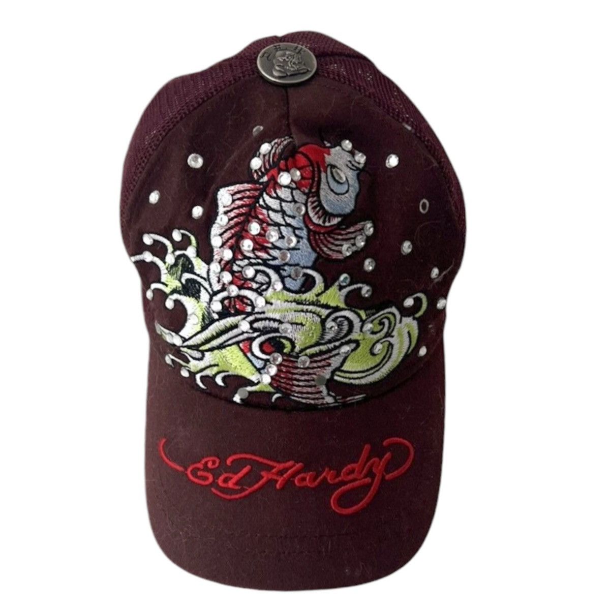 Ed Hardy Ed Hardy Koi Fish Swarovski Hat Size ONE SIZE - 1 Thumbnail