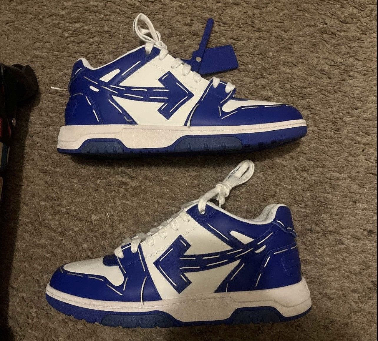 Off-White OFFWHITE SATORIAL BLUE STITCH LIKE NEW Size US 11 / EU 44 - 1 Thumbnail