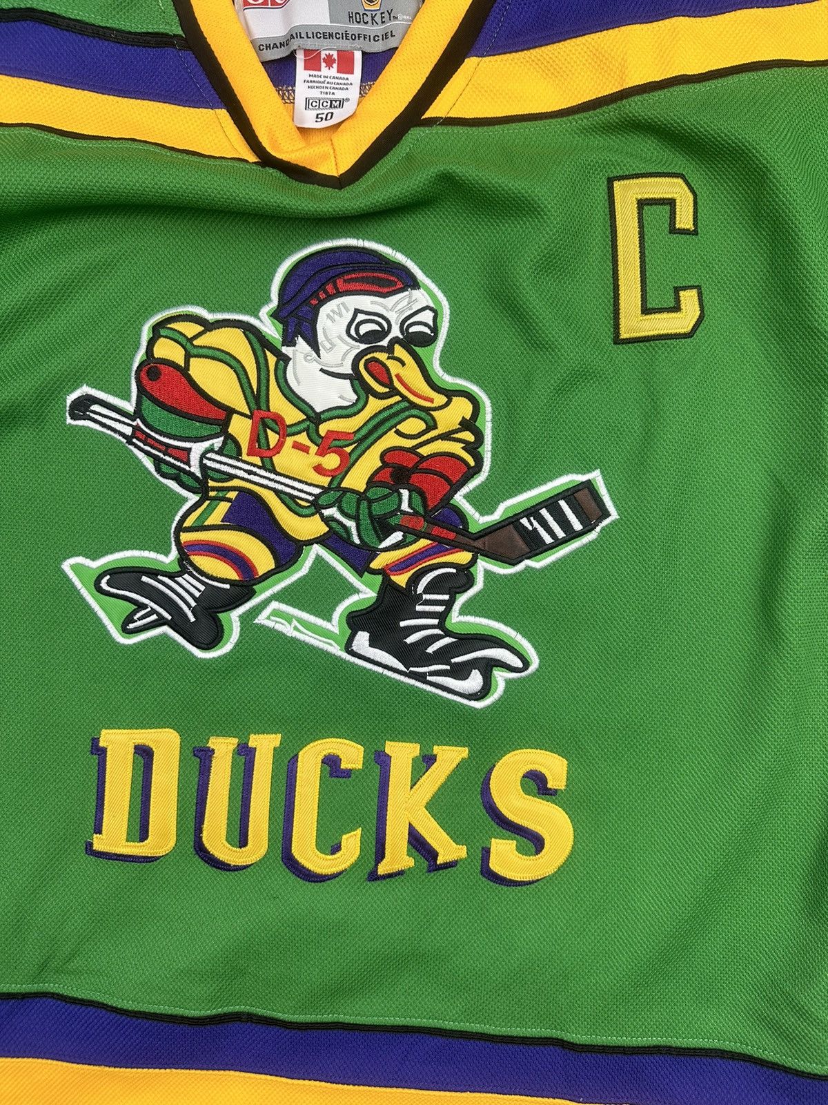 Ccm The Might Ducks Movie Conway 96 NFL Jersey Hockey 90s Size US M / EU 48-50 / 2 - 10 Thumbnail