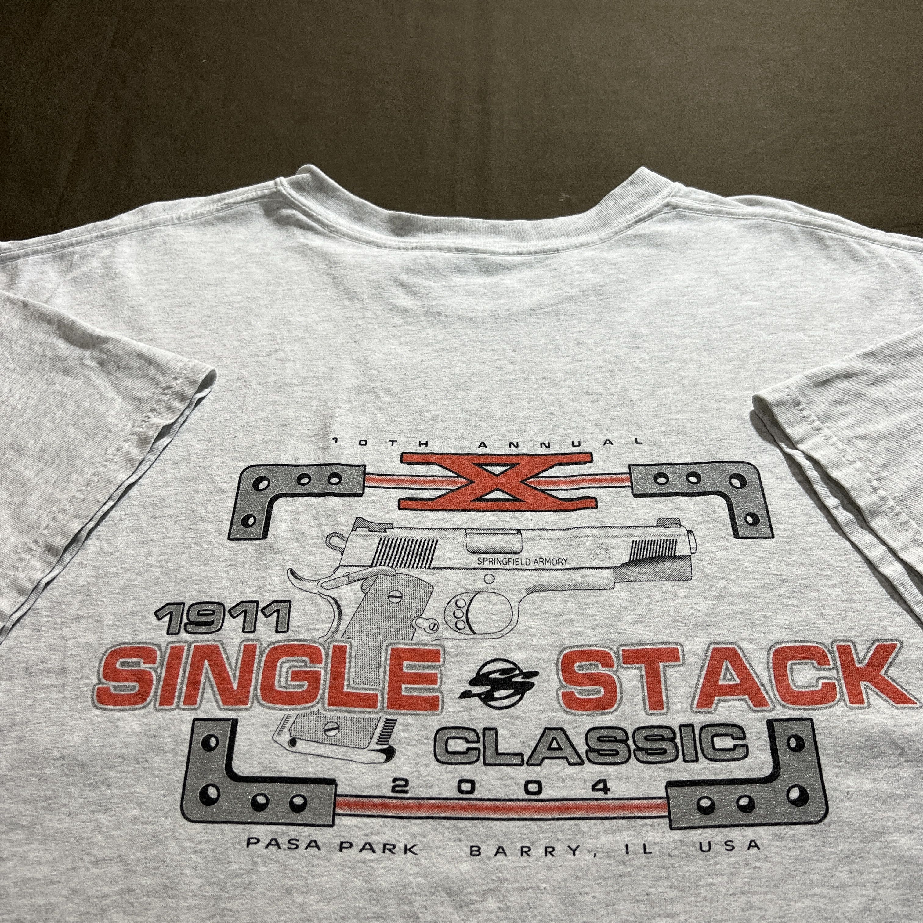 Vintage Vintage 2004 1911 single stack Tee 911 gun New York Size US XL / EU 56 / 4 - 1 Thumbnail