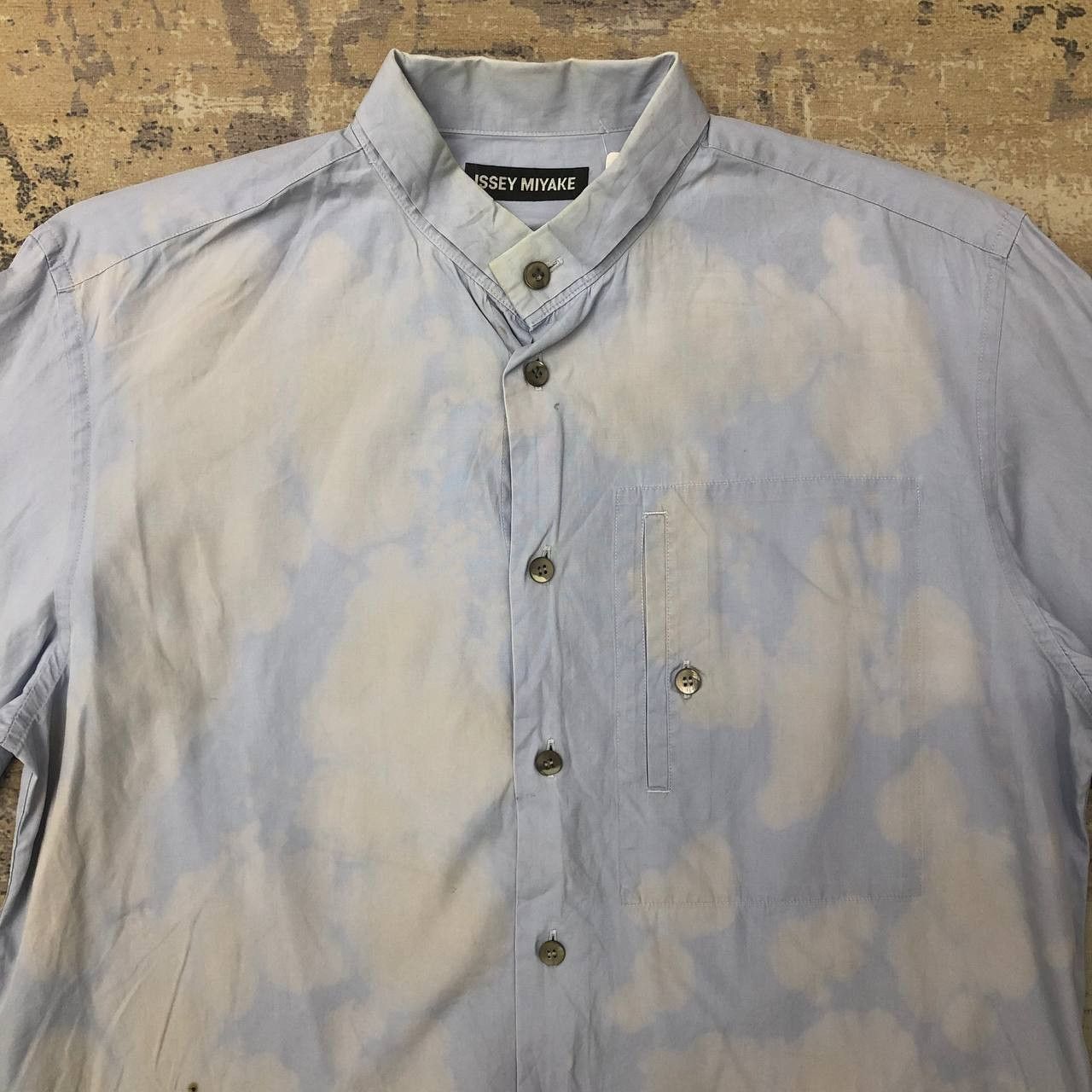 Issey Miyake T472 ISSEY MIYAKE ACID WASH STUDIO SHIRTS Size US L / EU 52-54 / 3 - 5 Thumbnail