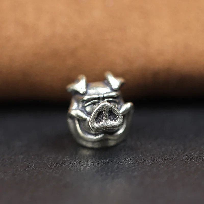 Handmade 3Pcs Pig Knife Beads Paracord Bead Zipper Umbrella Rope Size ONE SIZE - 5 Thumbnail
