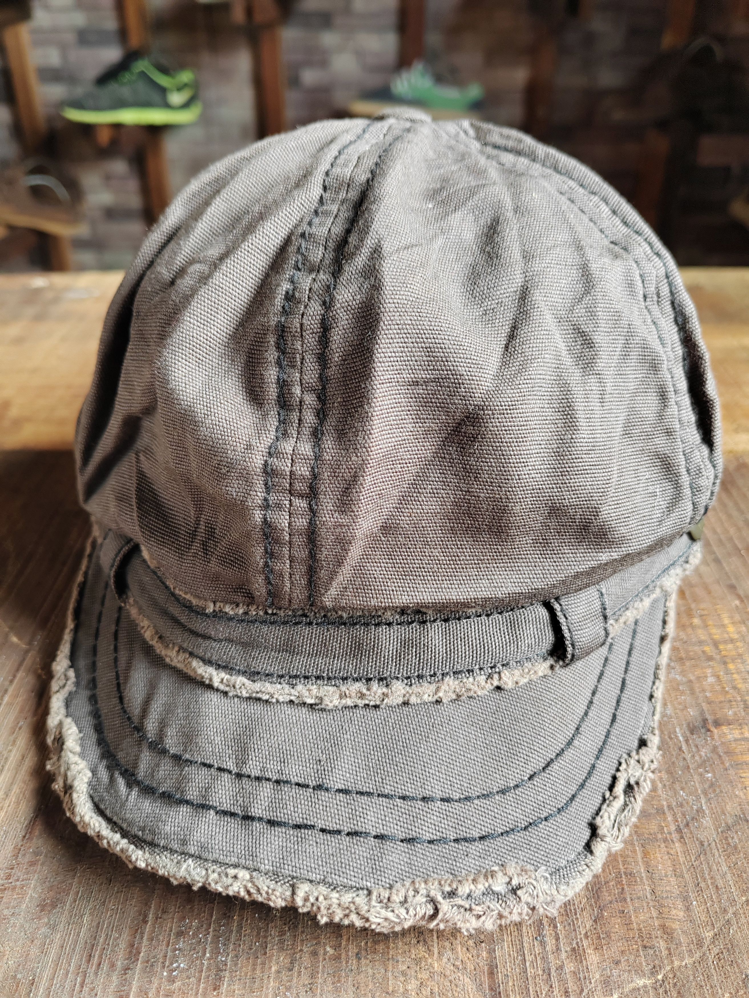 Japanese Brand Vintage Japanese Distressed Style Cap Hat Size ONE SIZE - 2 Thumbnail