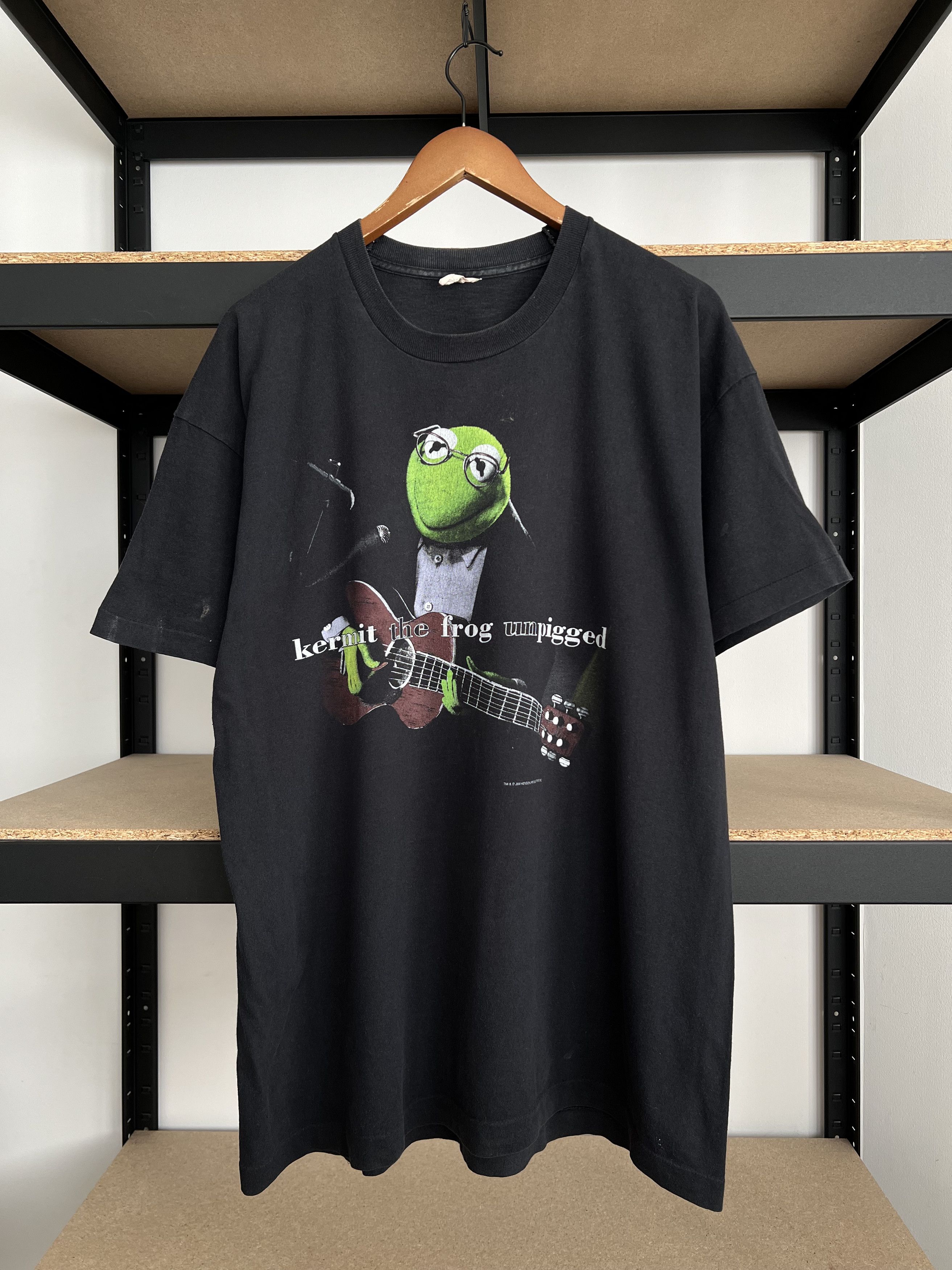 Band Tees × Vintage 2001 weezer x Kermit the frog tee. | Grailed