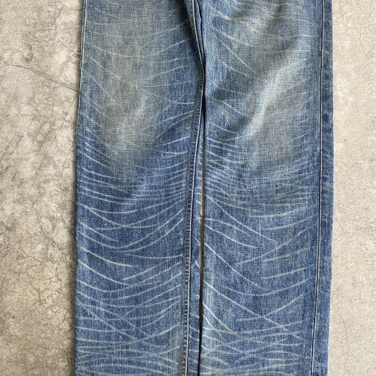 Lad Musician 2000’s Lad Musician Whisker Washed Straight Leg Denim Jeans Size US 33 - 7 Thumbnail